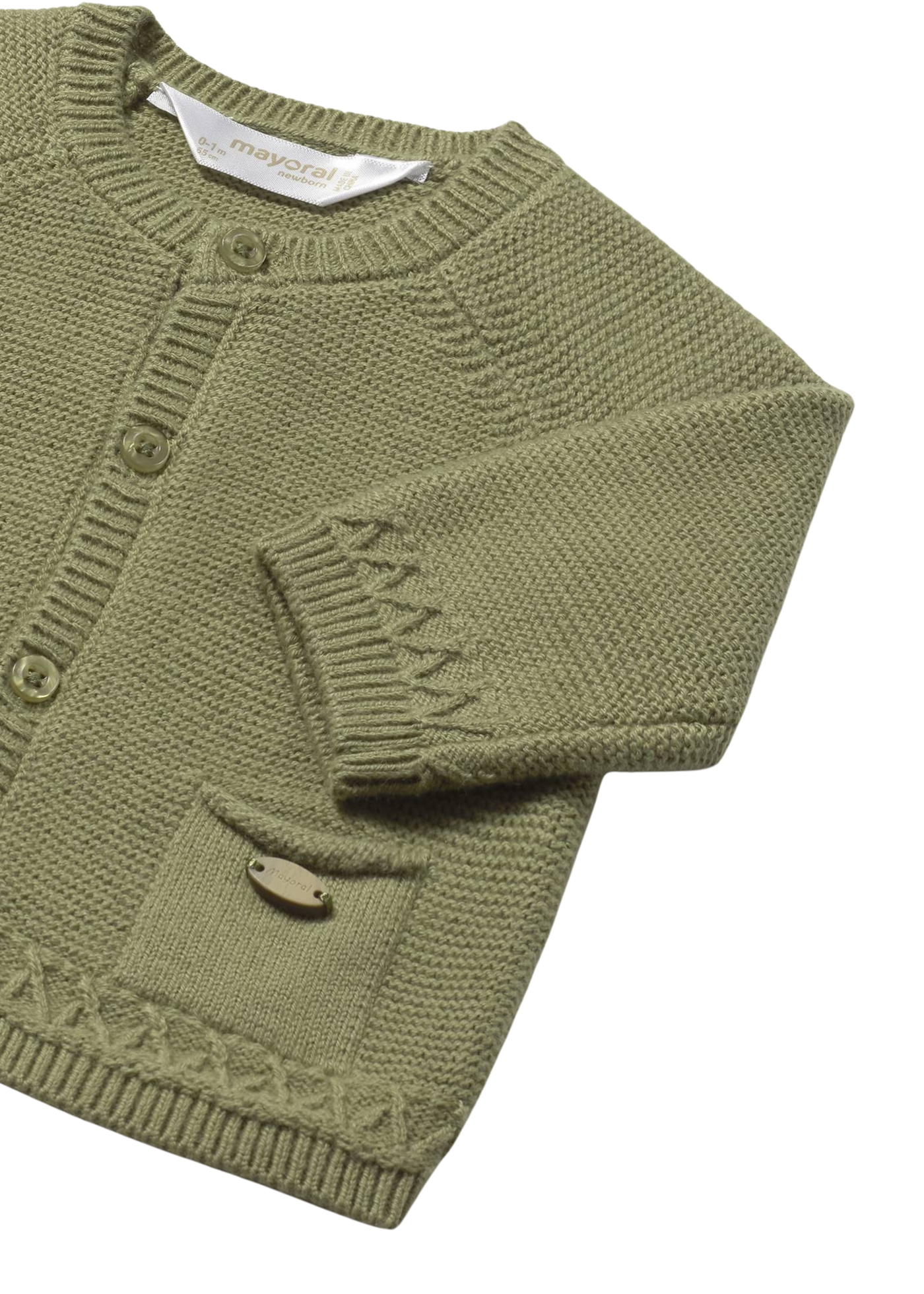 Cardigan Tricotat Verde cu Nasturi 2337 Mayoral