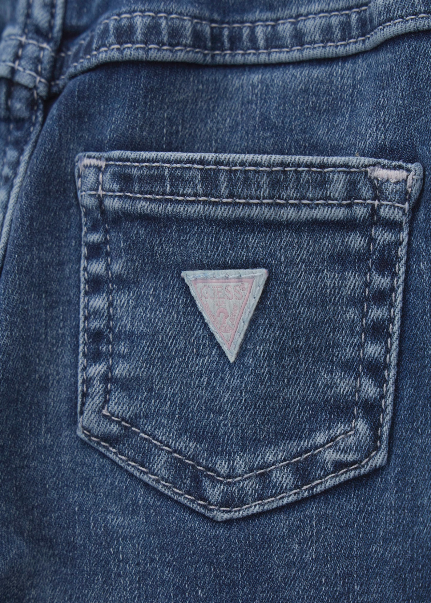 Pantaloni Lungi Denim cu Logo Guess Colorat A5YA00 D4CA0 TLEG Guess