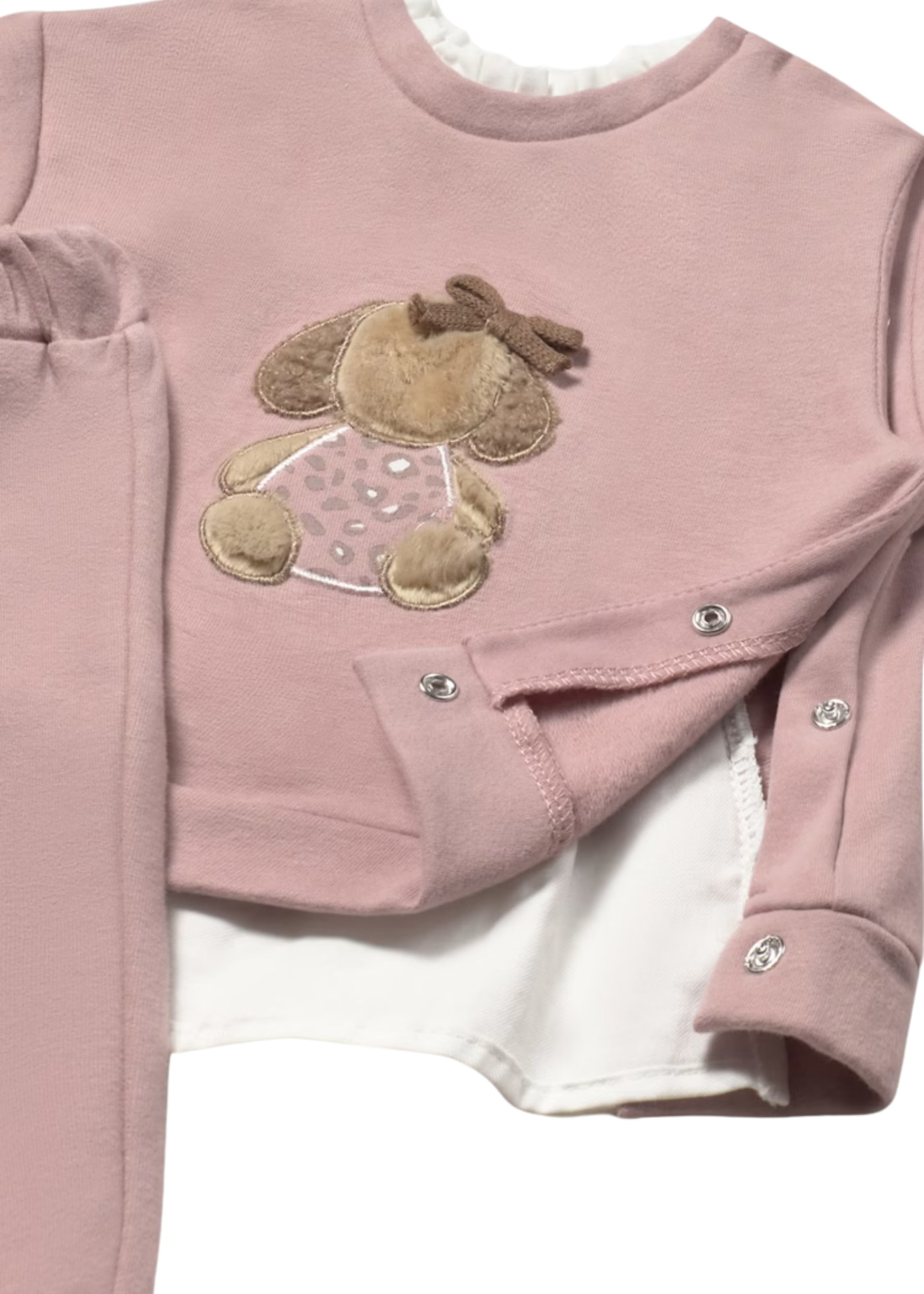 Set 2 Piese Bluza si Pantaloni Lungi Roz 2560 Mayoral