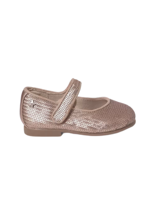 Pink Gold Sequin Ballerinas 42476 Mayoral