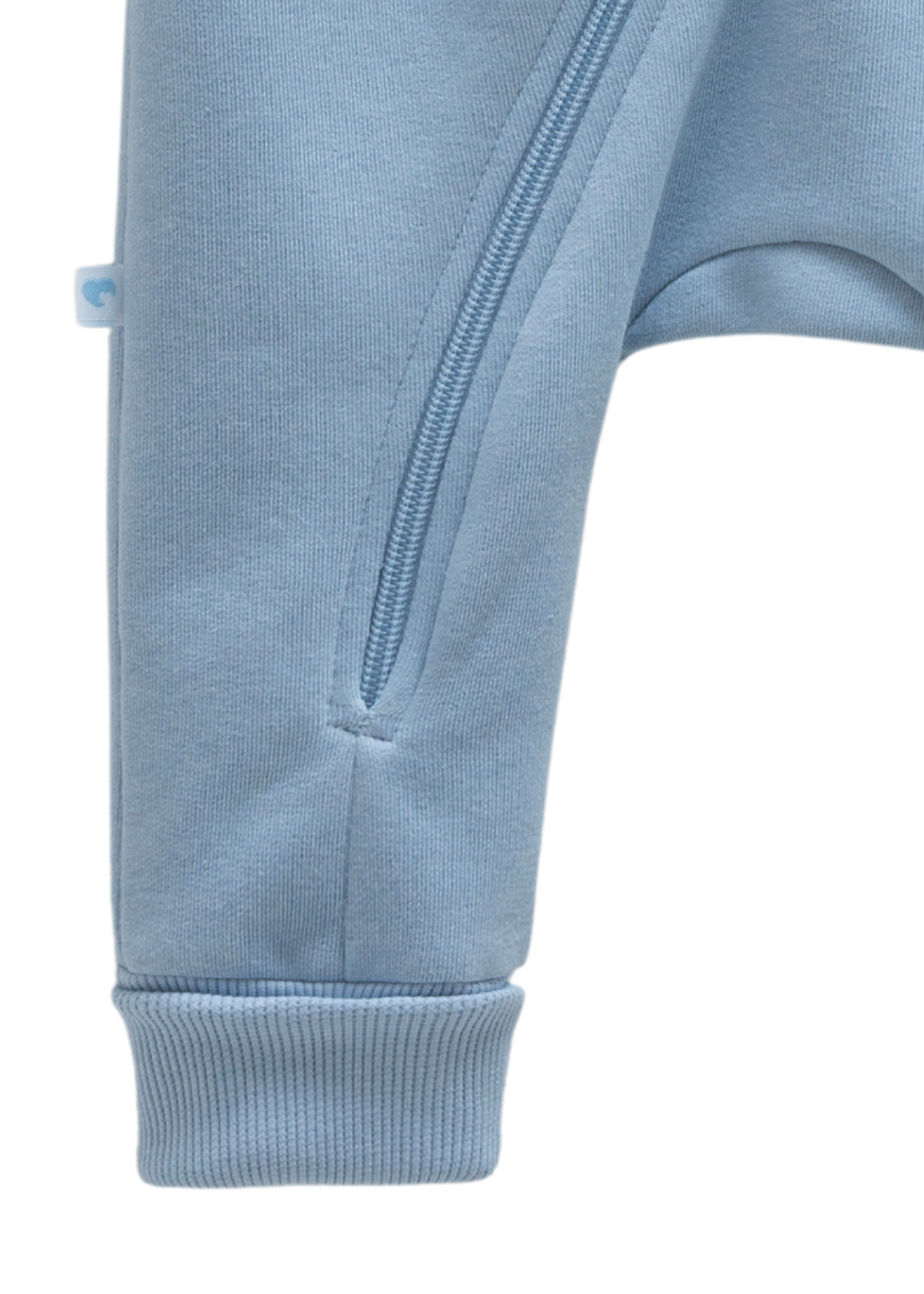 Combinezon Bumbac Bleu cu Gluga TE1895 Mell Sweet Baby