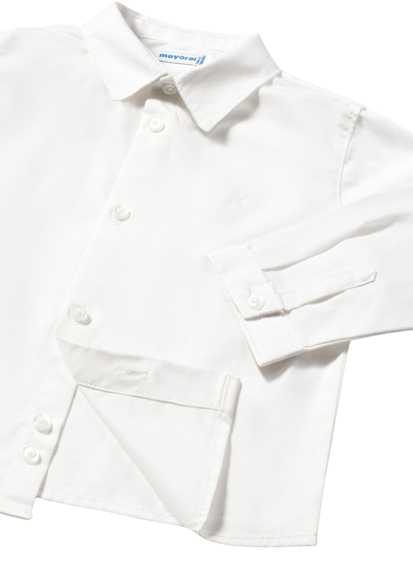 Camasa Basic Alba cu Maneca Lunga 124 Mayoral