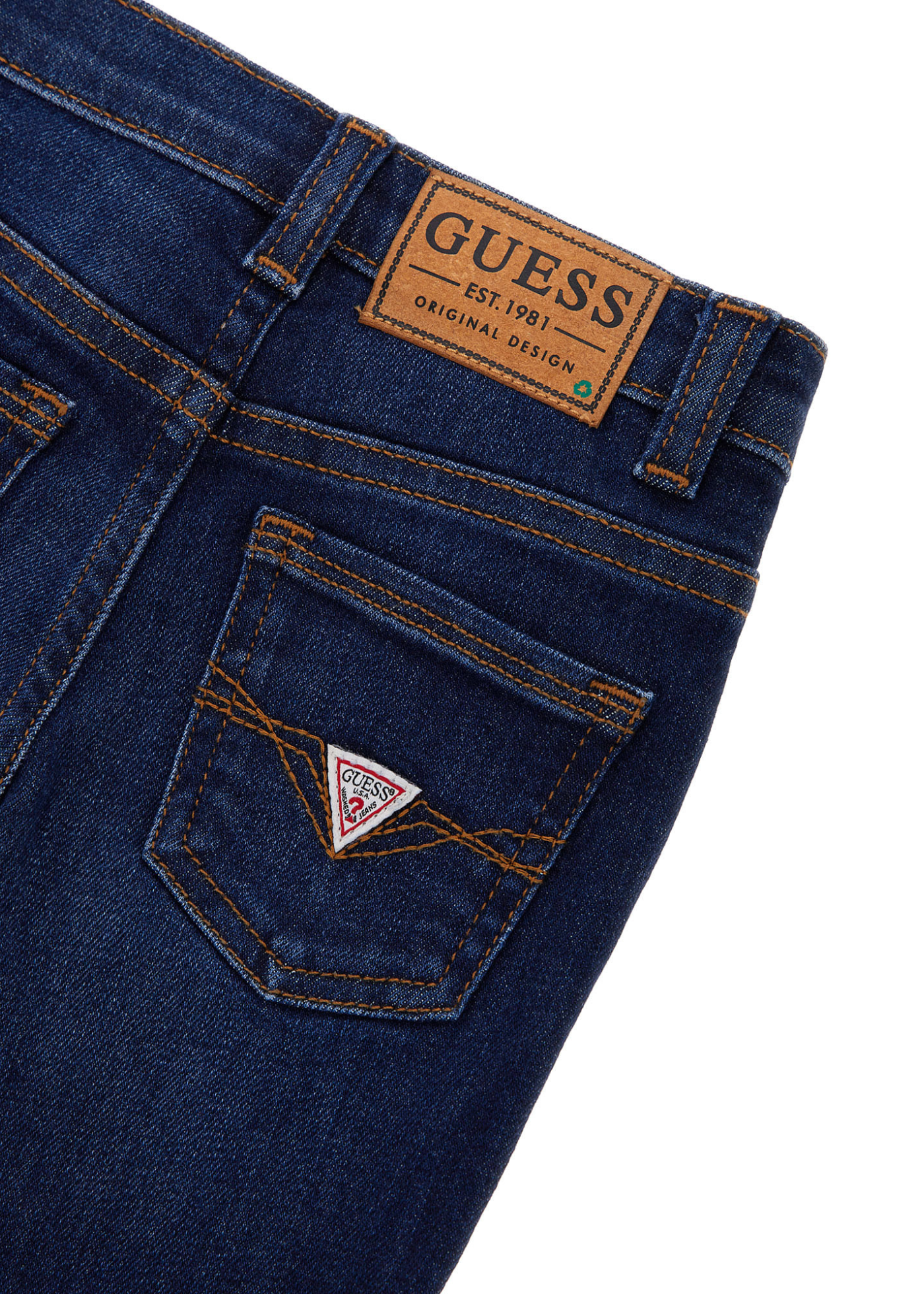 Pantaloni Lungi Denim Albastru Inchis N2RA08 D4GV0 1CRD Guess