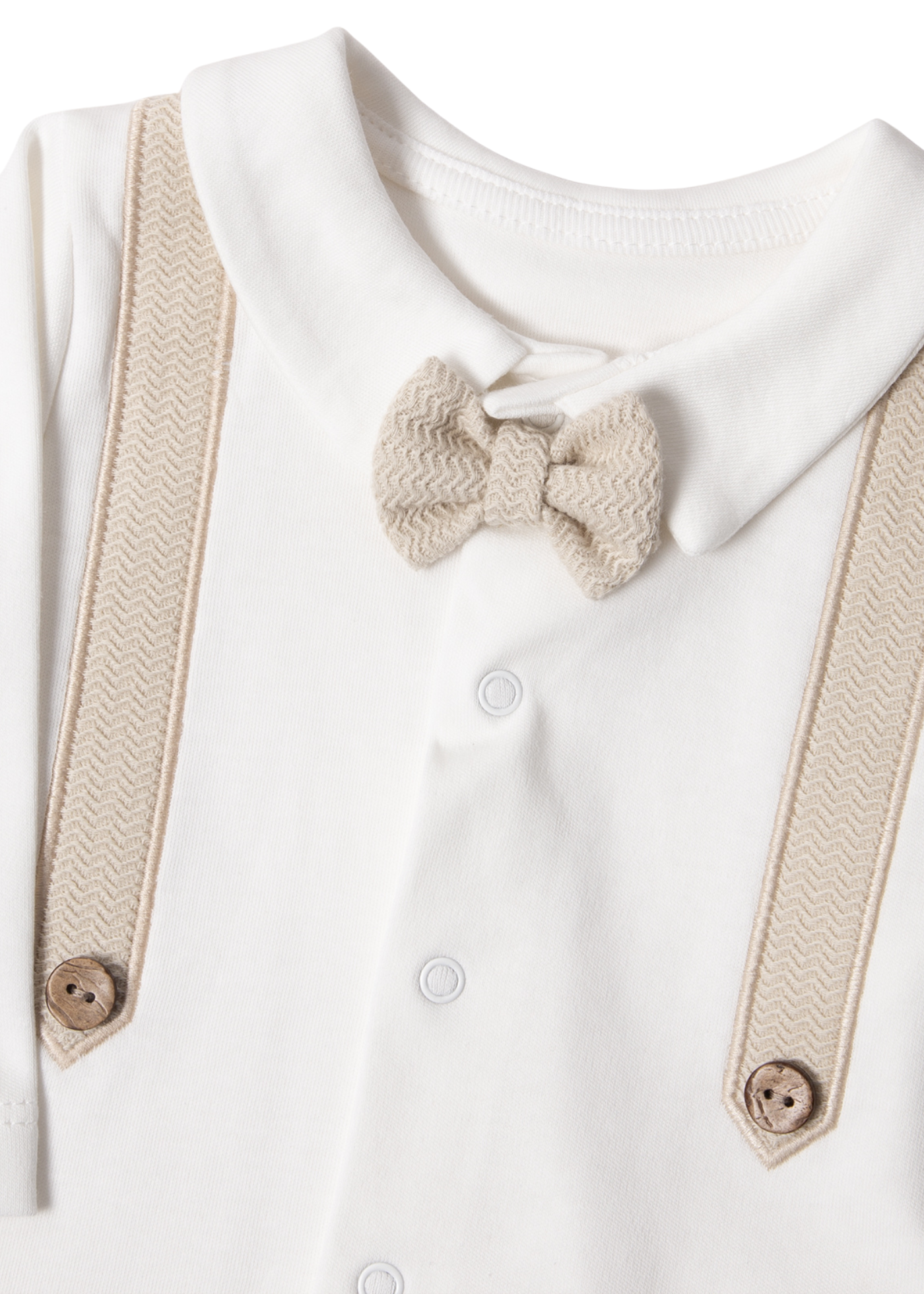 Set 5 Piese Nou Nascut Crem cu Bej Baby King Z1056 Bebetto