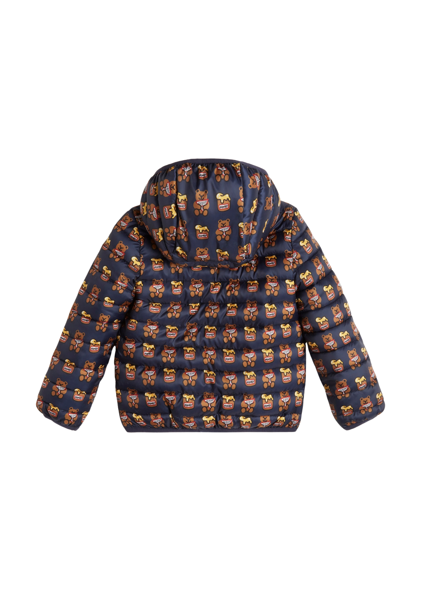 Geaca din Fas Bleumarin cu Ursuleti H1YT03 WB310 GBMT Guess