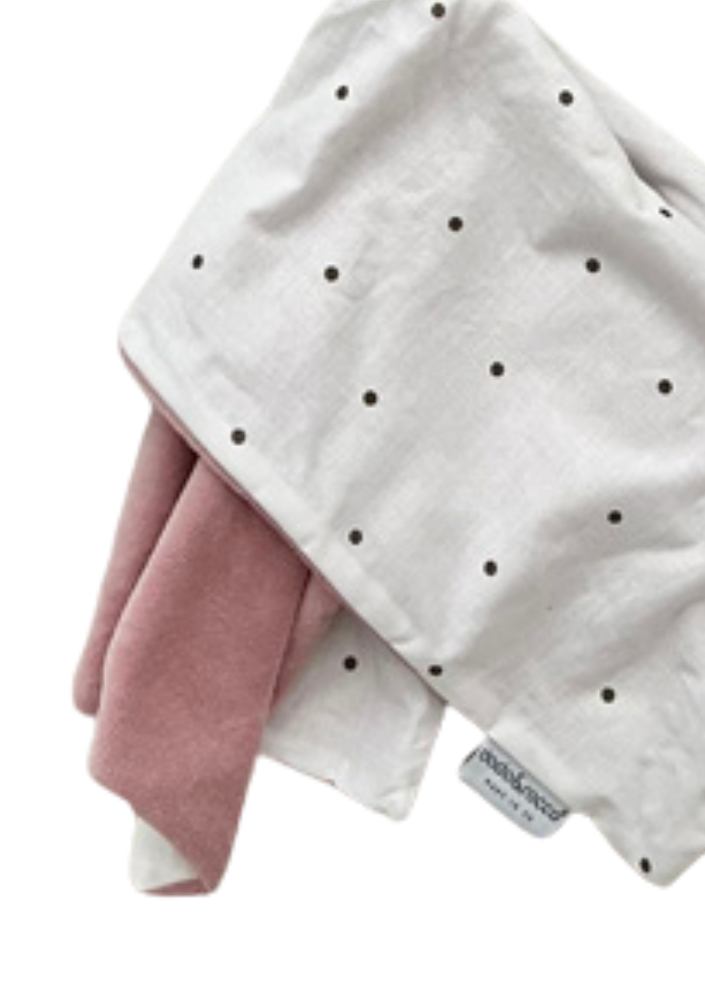 Jucarie Atasament Iepuras Roz Pudra cu Picouri Dots&Powder Pink 1090-1001-1 Dada&Rocco