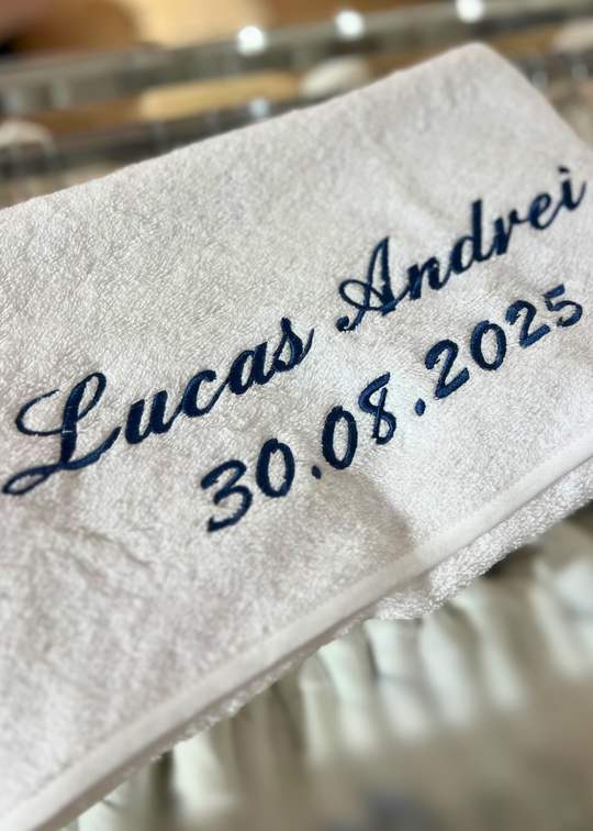 Personalizare Prosop Trusou Botez AnneBebe