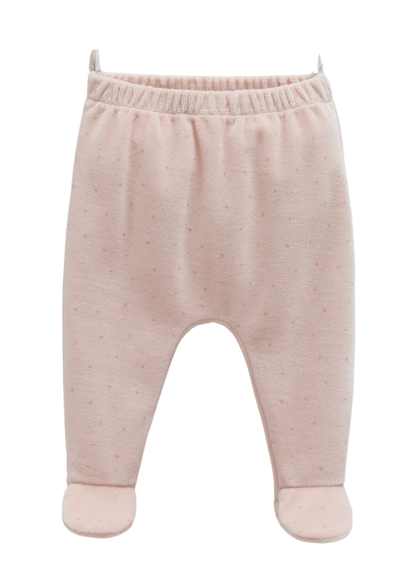 Set 2 Piese Velur Bluza Crem si Pantaloni Roz Pudra TKK2142 Mell Sweet Baby