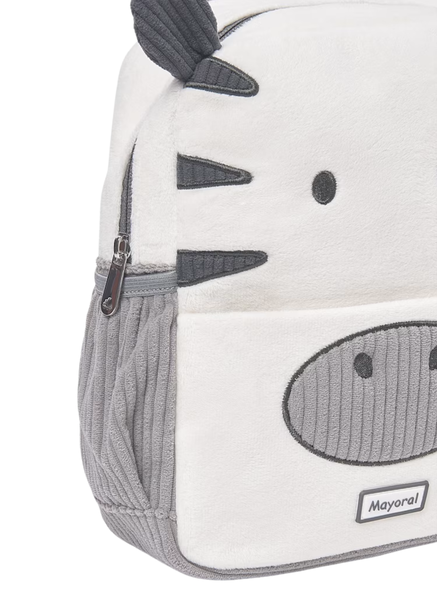 Ghiozdan Gradinita Crem cu Gri Zebra 9972 Mayoral