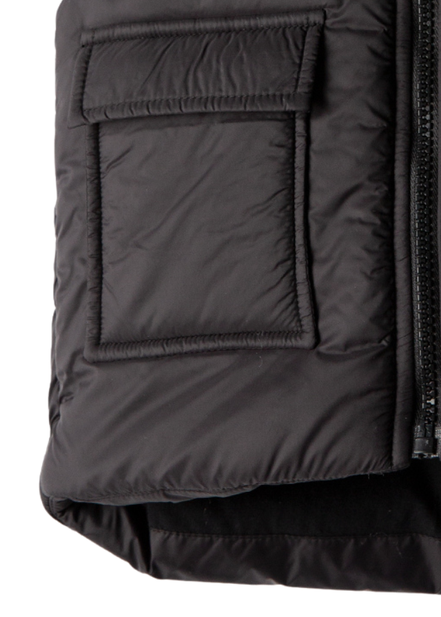 Vesta din Fas Neagra cu Fermoar M53118 Midimod Gold