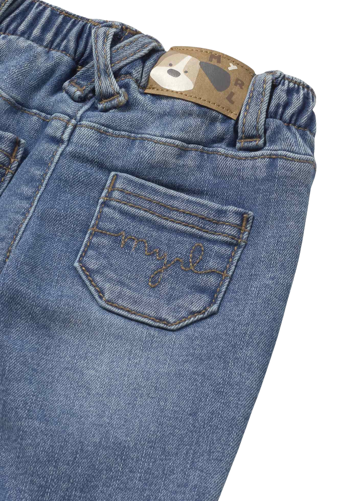 Pantaloni Lungi Denim cu Siret in Talie 593 Mayoral