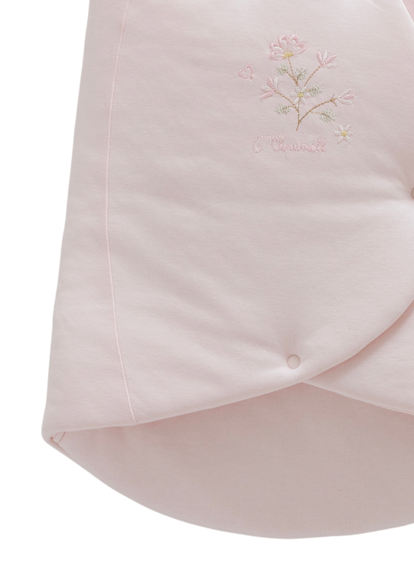 Portbebe Roz cu Broderie Flori ANK1827 Mell Sweet Baby