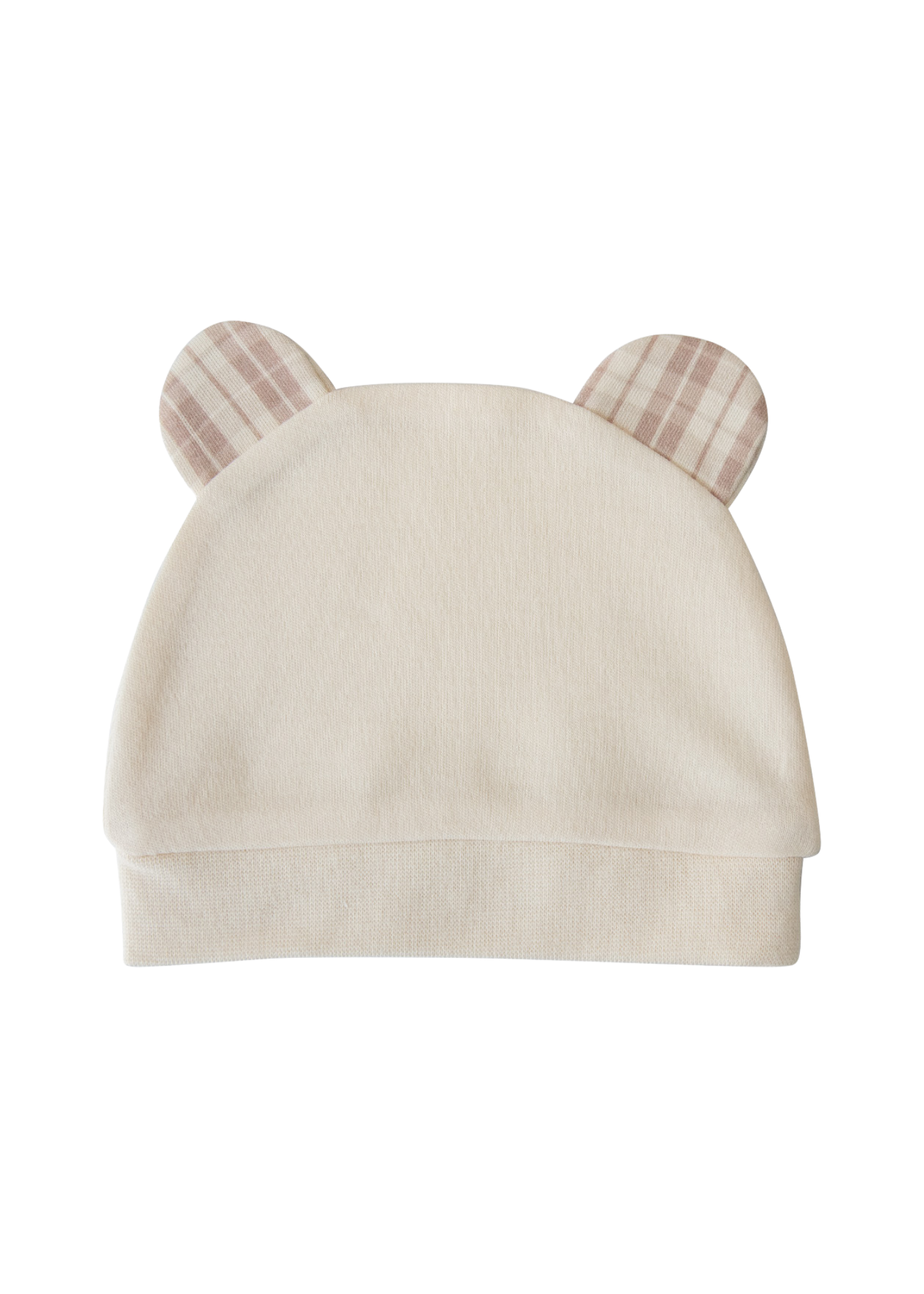 Set 5 Piese Nou Nascut din Bumbac Organic Bej cu Elefant si Urs S60160 Kitikate