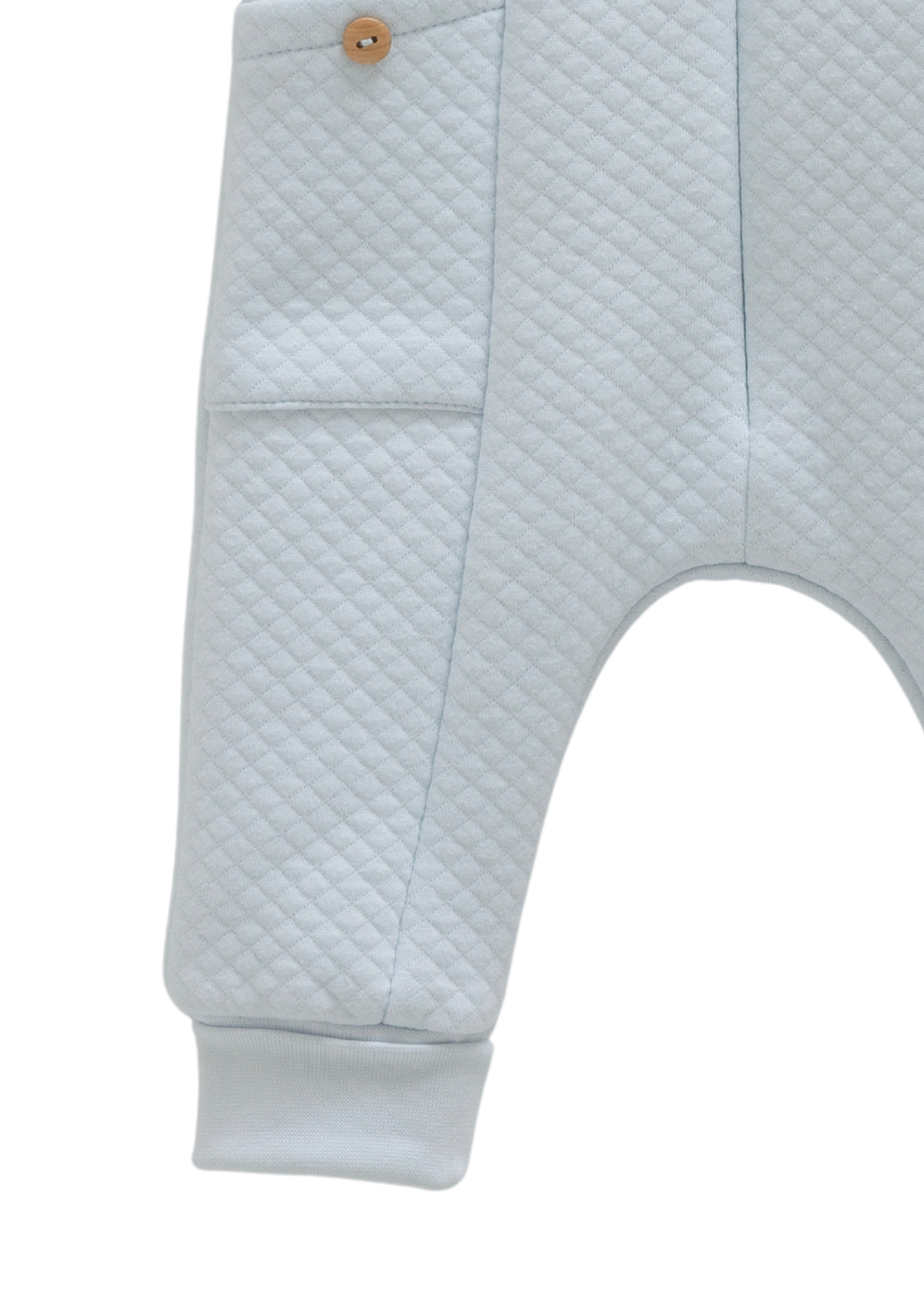 Combinezon Bleu Bumbac Matlasat cu Gluga TE2042 Mell Sweet Baby