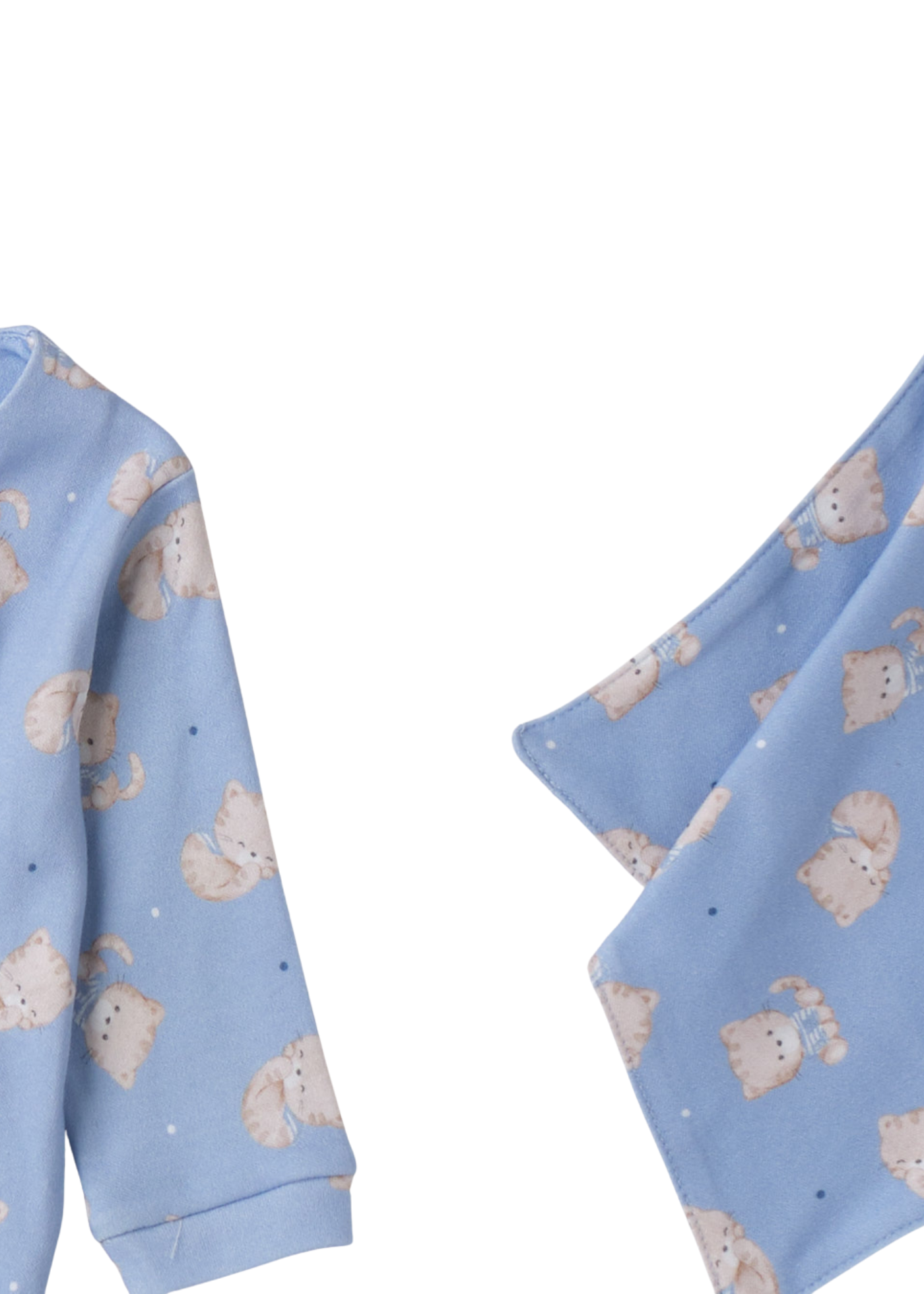 Set Salopeta Lunga Bleu cu Imprmeu Tigrii si Jucarie GUGU 4.F022/K1 iDO