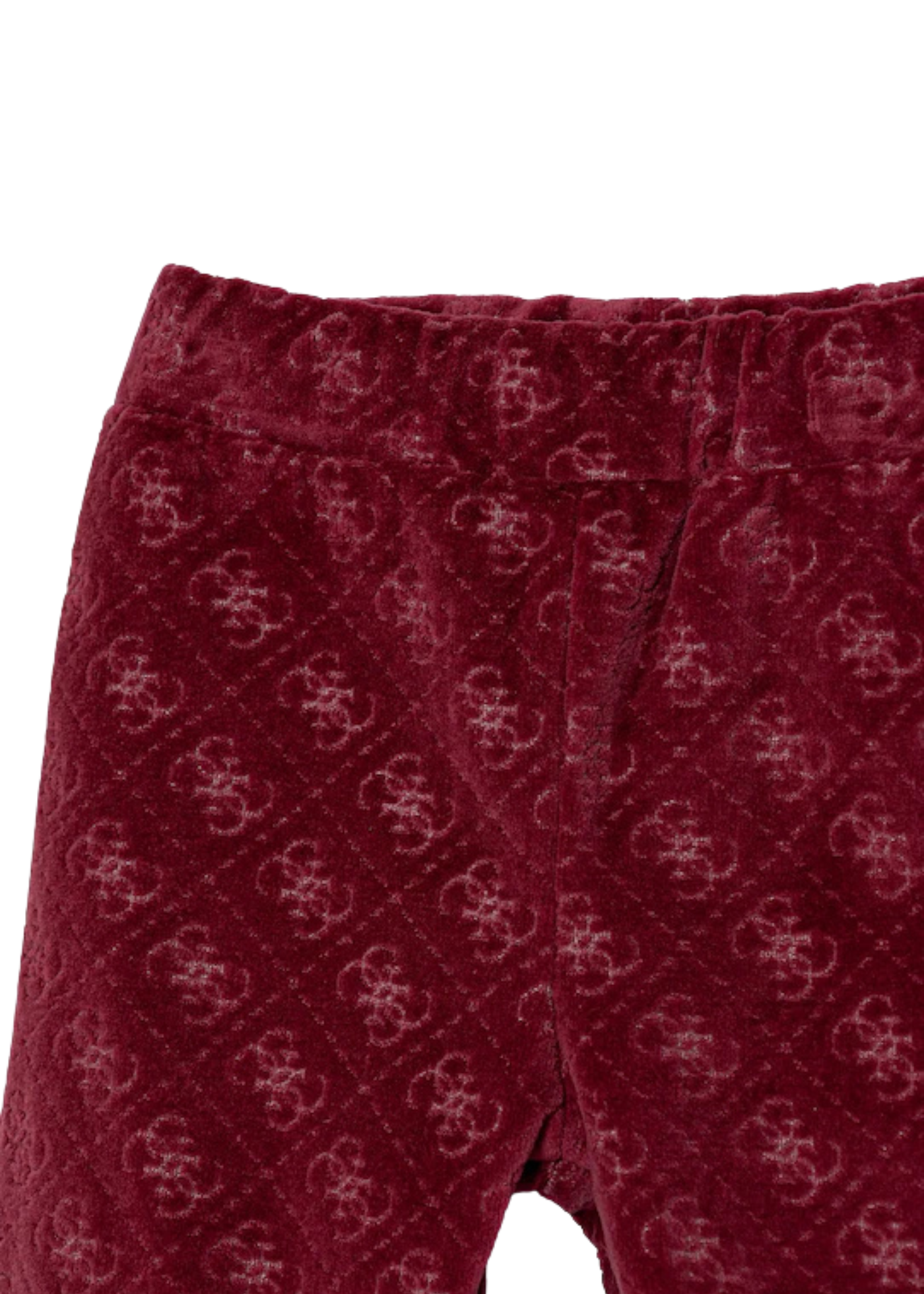 Trening 3 Piese Hanorac si Pantaloni Velur Bordo si Body cu Maneca Lunga H5BW02 KAVN4 FZF9 Guess