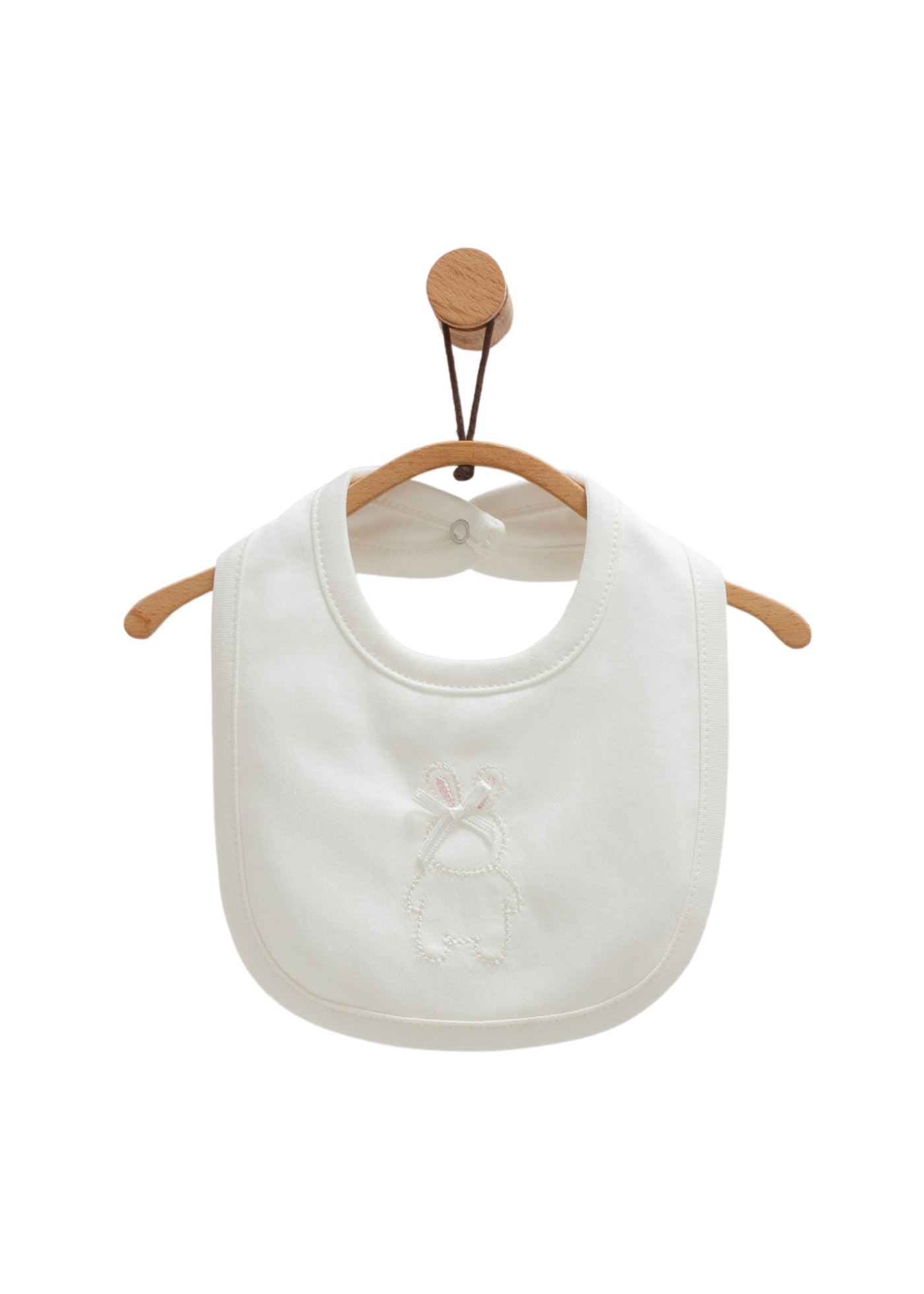 Set 3 Bavete Bumbac Crem cu Iepure ONK1490 Mell Sweet Baby