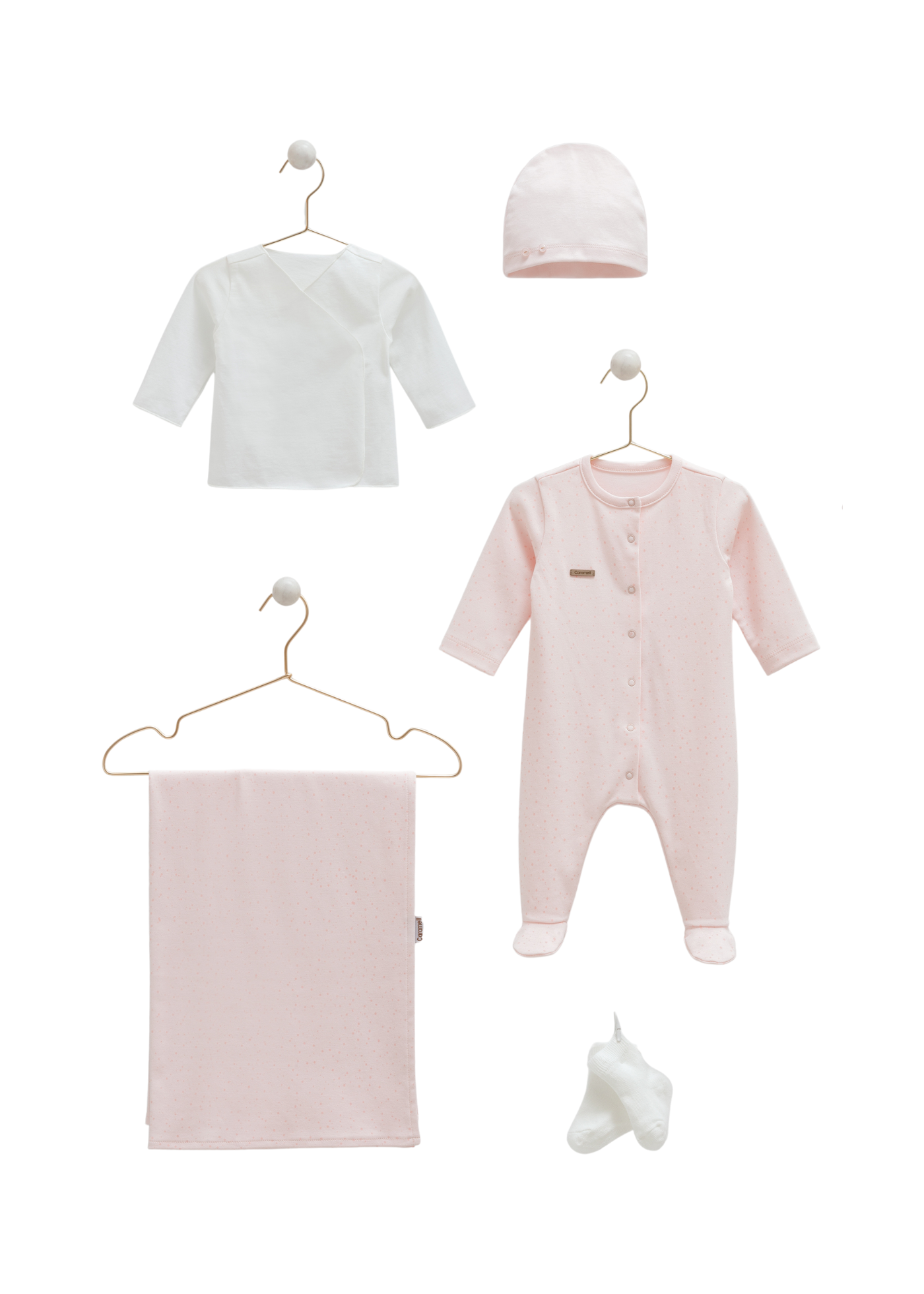 Set 10 Piese Maternitate Roz cu Elefant ZU1585 Mell Sweet Baby