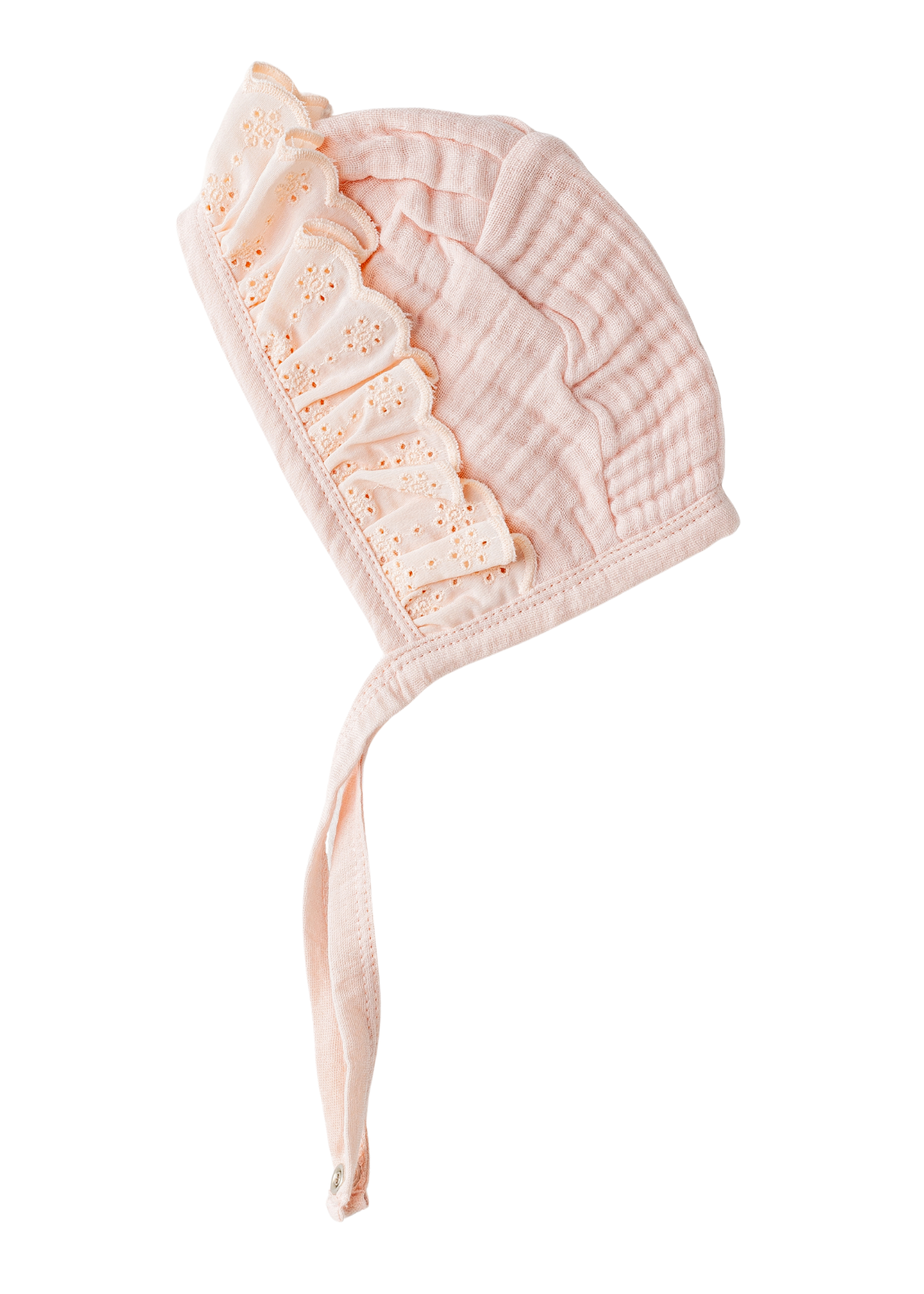 Set 5 Piese Nou Nascut Muselina Somon cu Dantela Bumbac AC25840 Andywawa