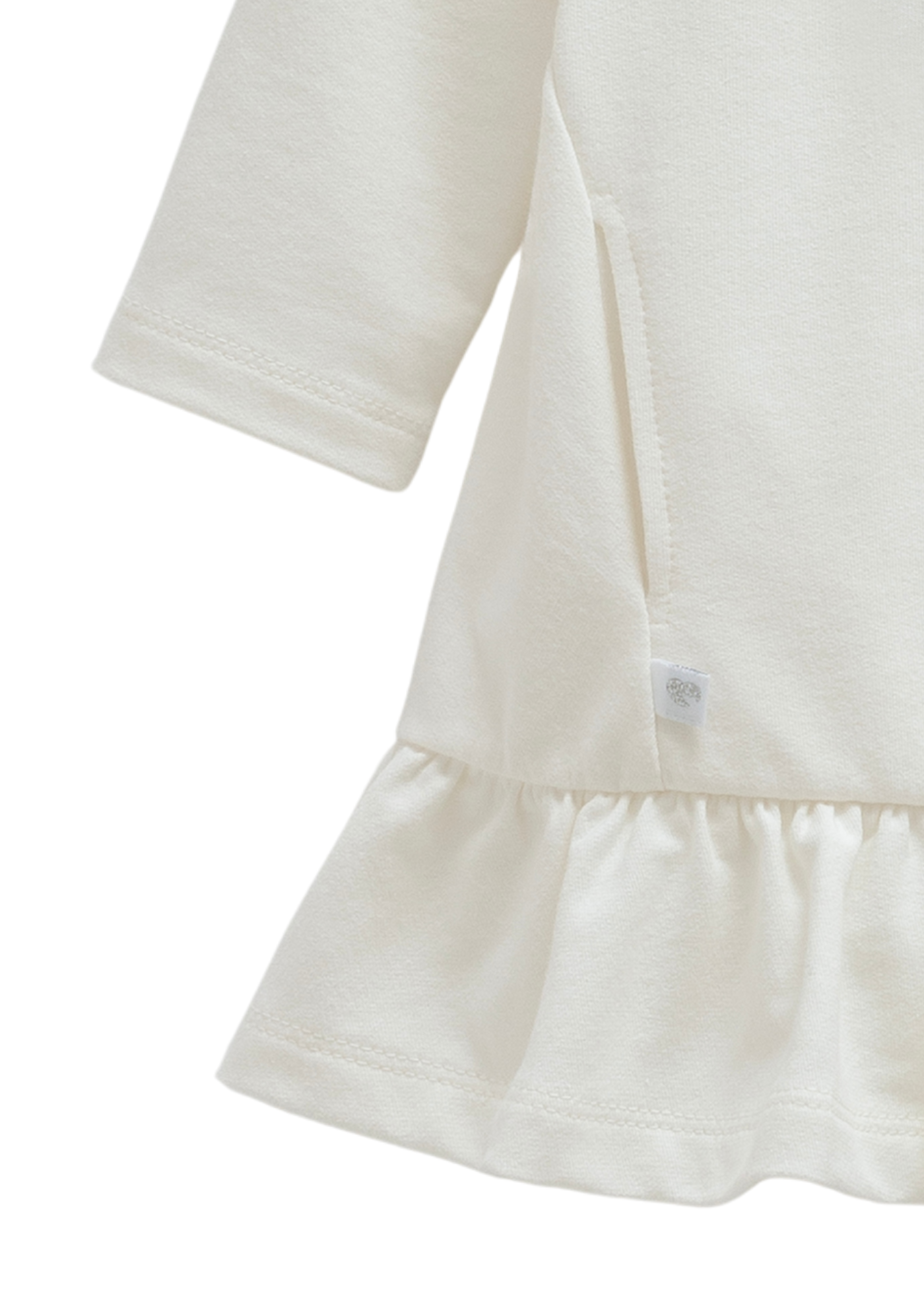 Rochie Crem cu Maneca Lunga cu Urs ELB1398 Mell Sweet Baby