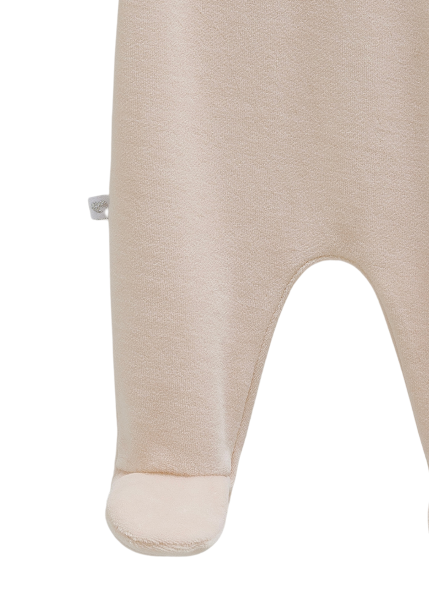 Salopeta Lunga Bej Velur cu Norisor TK2139 Mell Sweet Baby