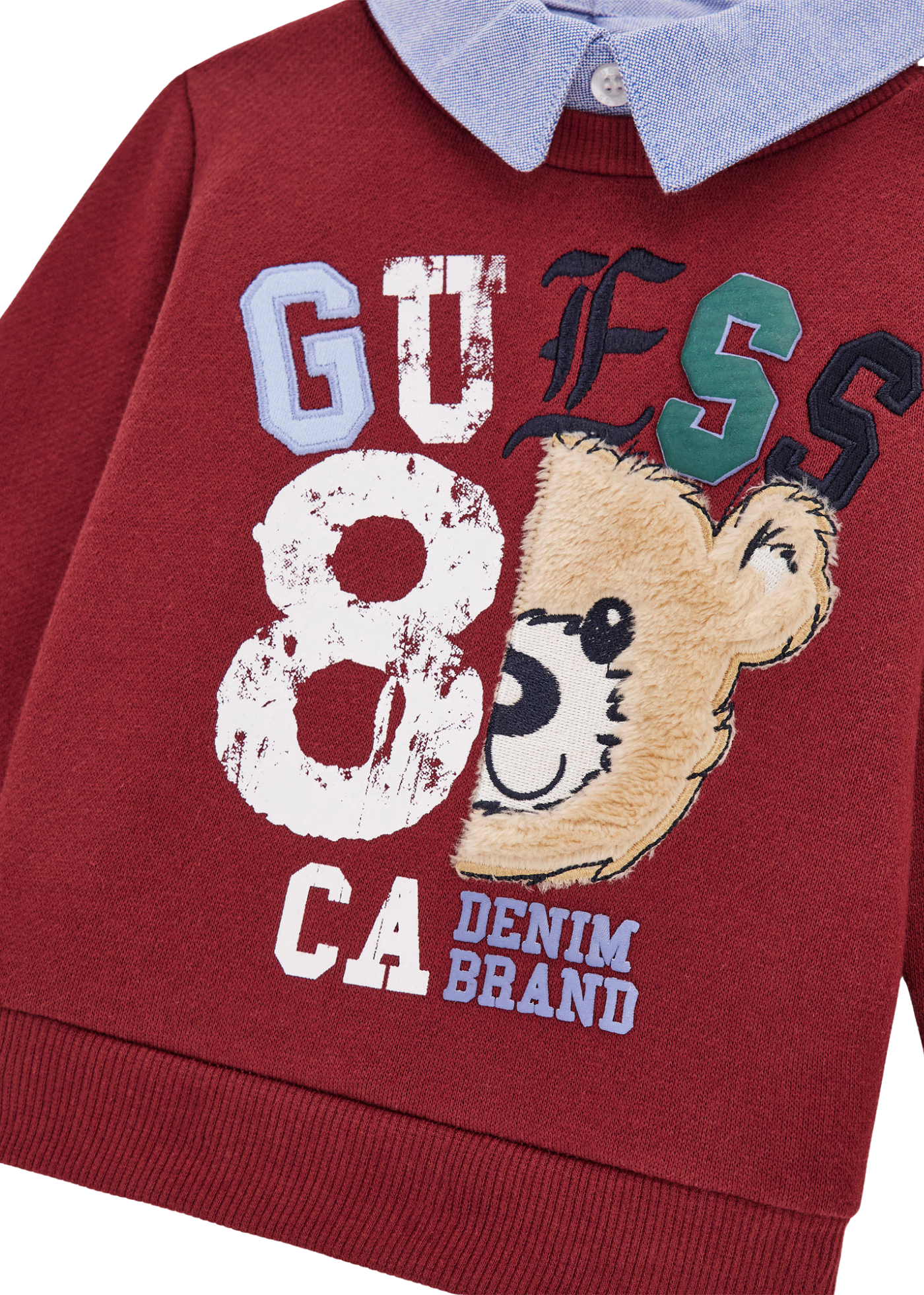 Set 2 Piese Bluza Sport Grena cu Urs si Pantaloni Lungi Denim I5YG13 KAX74 G577 Guesss