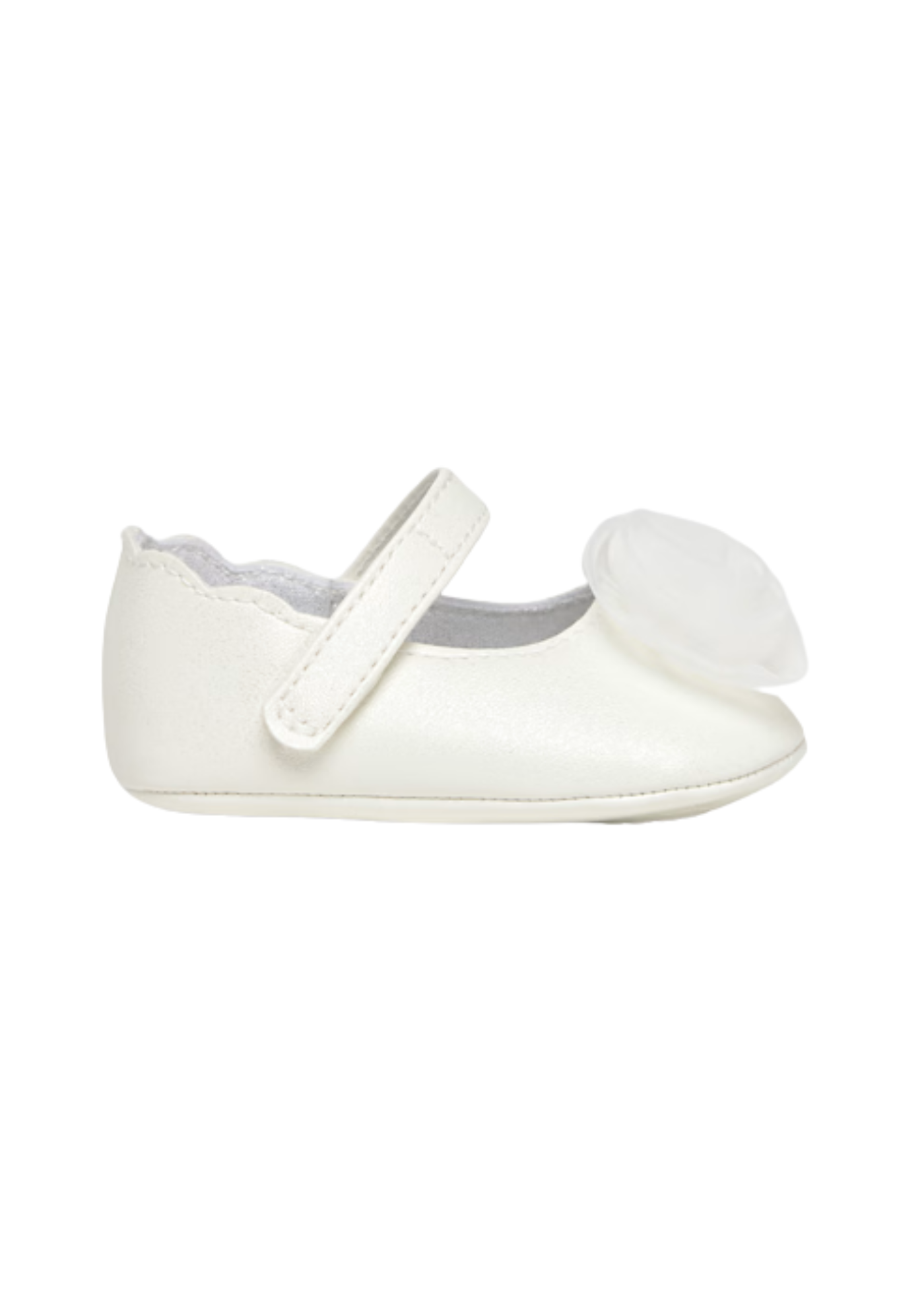 Balerini Crem cu Floare Organza 9960 Mayoral