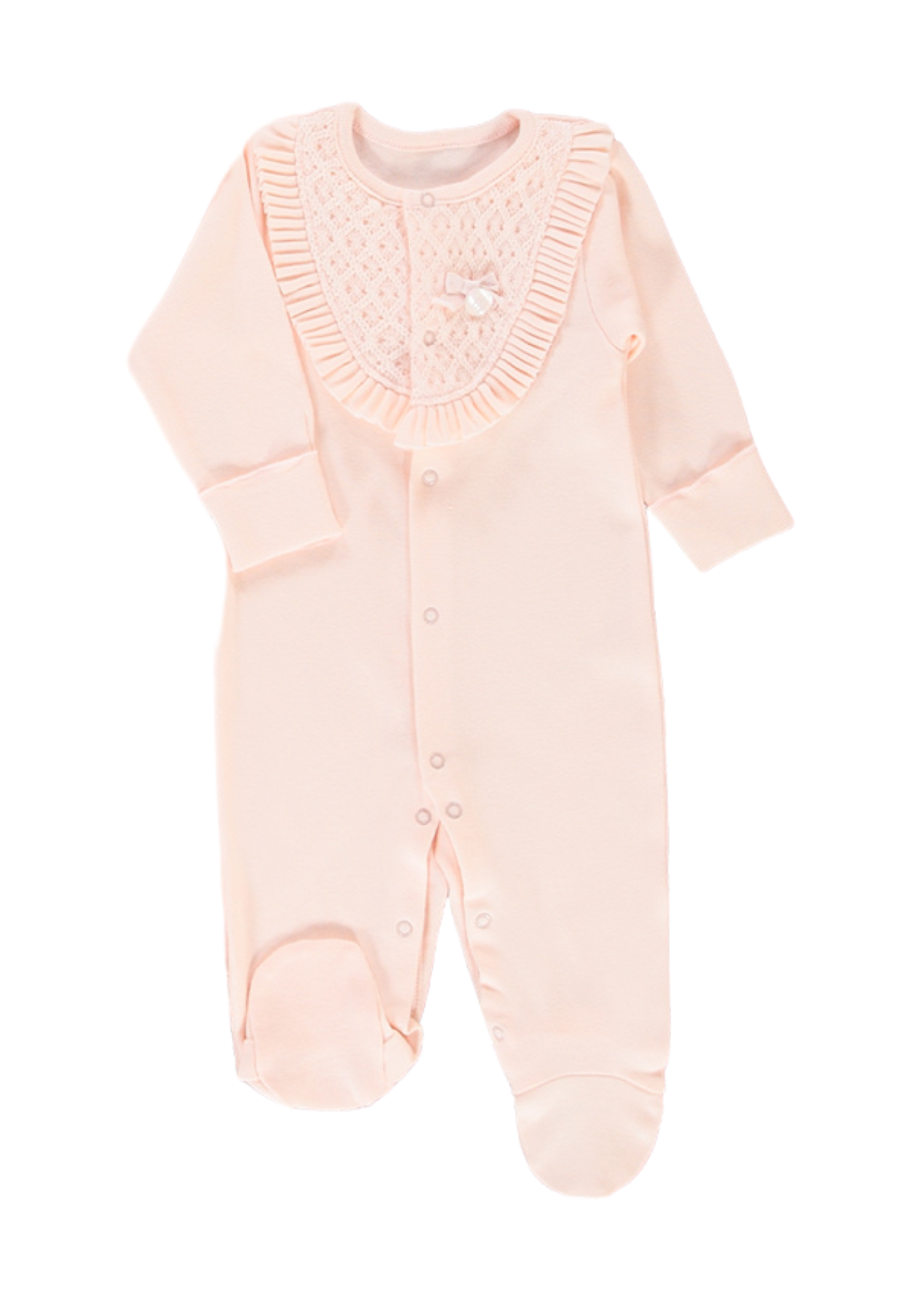 Set 10 Piese Maternitate Roz cu Dantela Little Lady Z1050 Bebetto