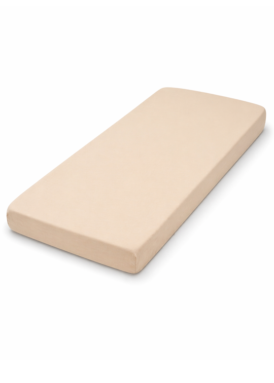 Medium Beige Organic Cotton Fitted Sheet 60 x 120 cm S09053 Kitikate