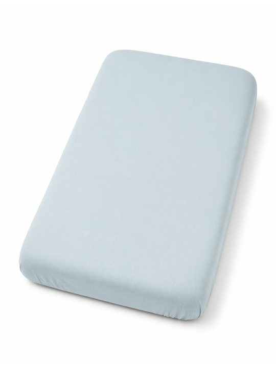 Large Blue Organic Cotton Sheet 70 x 140 cm S09015 Kitikate