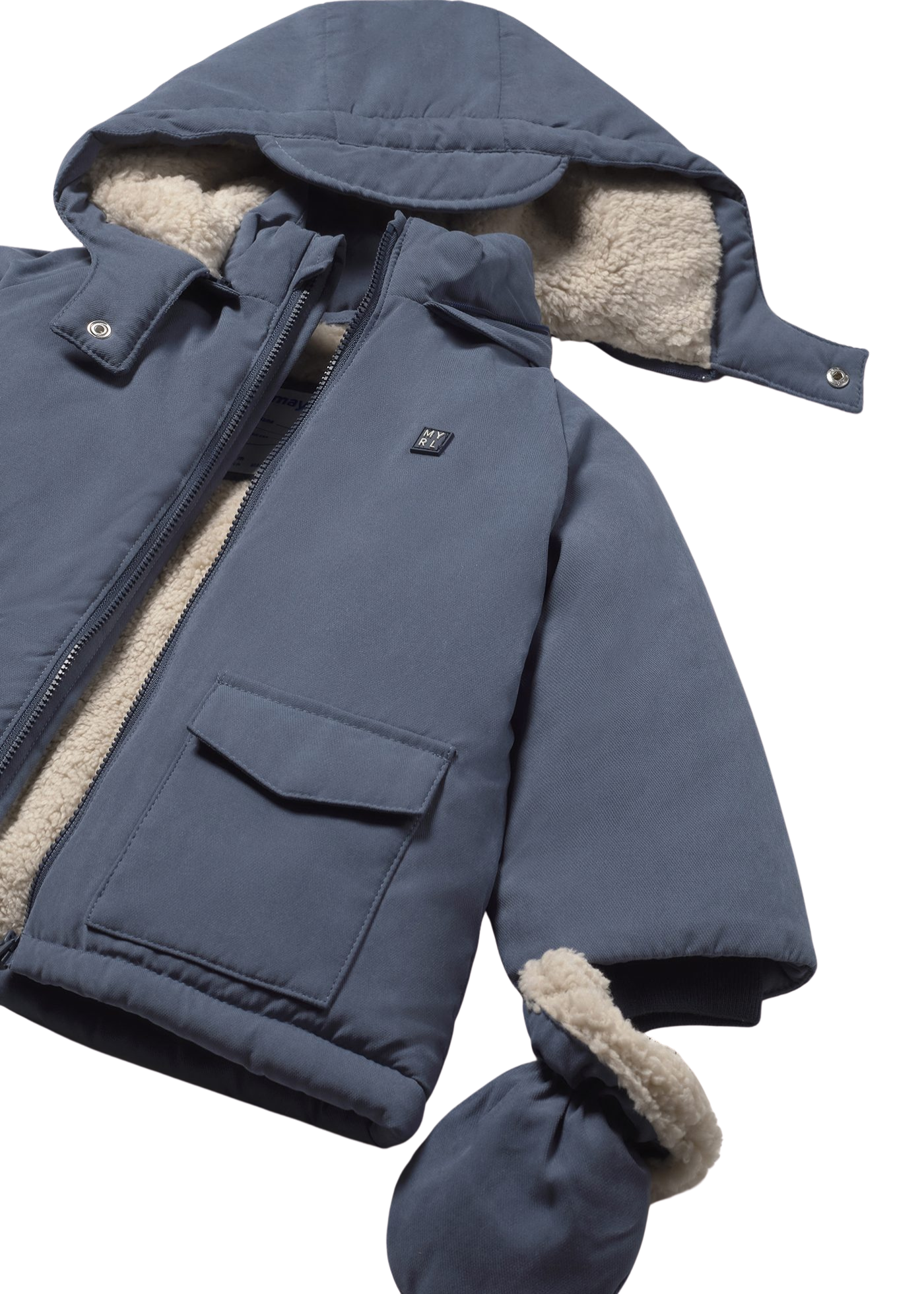 Parka Bleumarin din Fas cu Manusi 2421 Mayoral