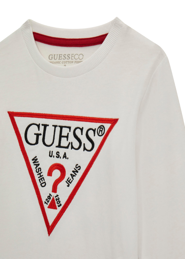 Bluza Alba cu Maneca Lunga N4BI25 K8HM4 G011 Guess