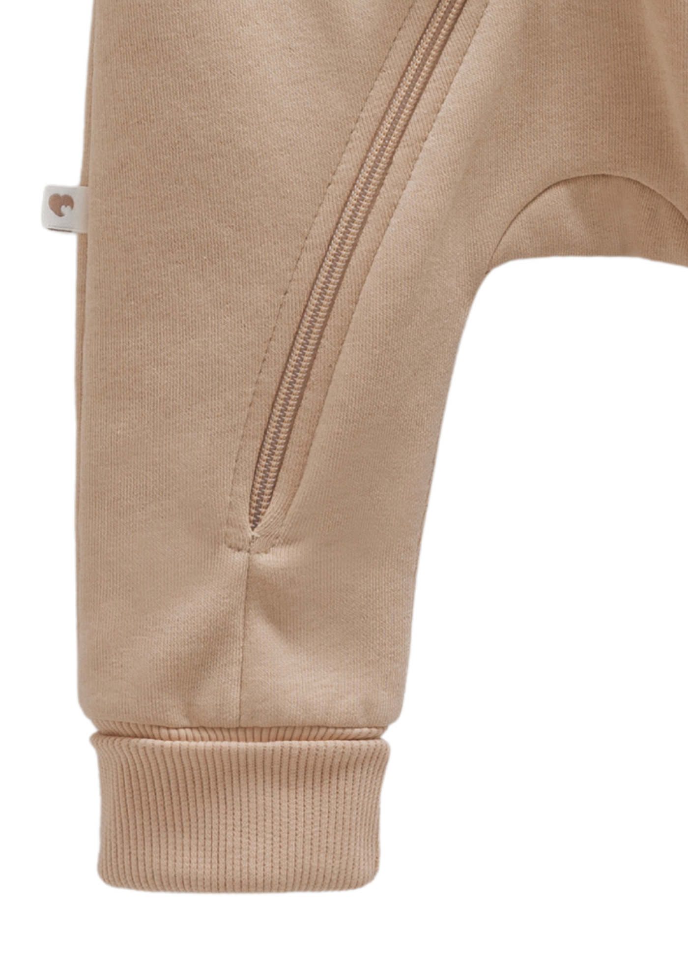 Combinezon Bumbac Bej cu Gluga TE1895 Mell Sweet Baby