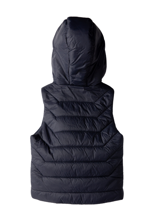 Vesta din Fas Bleumarin cu Fermoar M53120 Midimod Gold