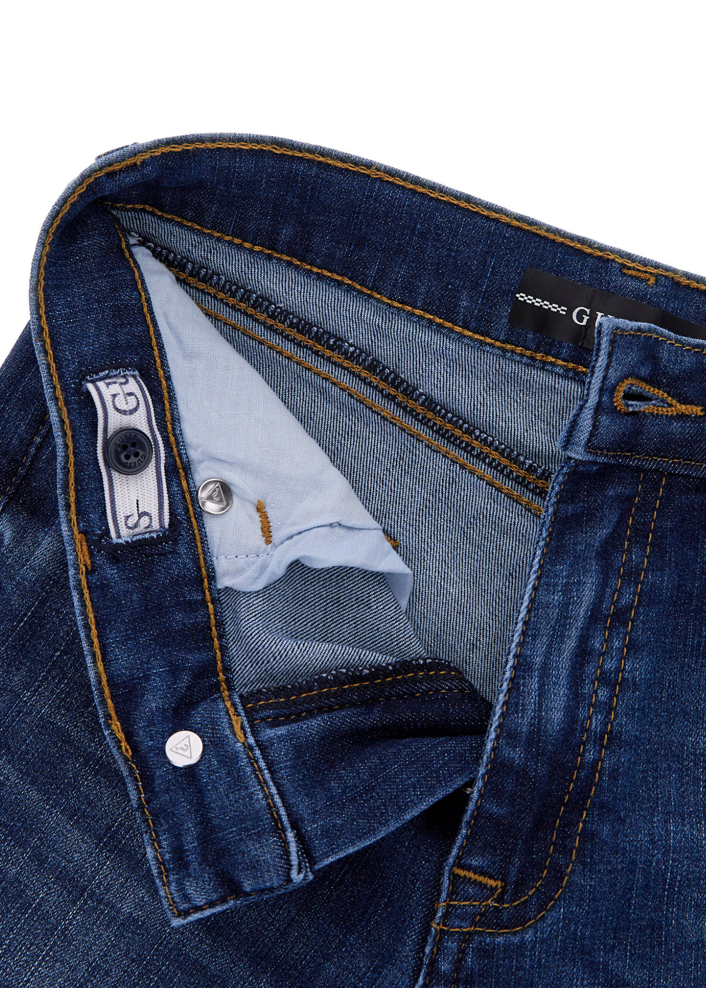 Pantaloni Lungi Denim Evazati Bleumarin Inchis J3YA03 D52V0 ILYW Guess