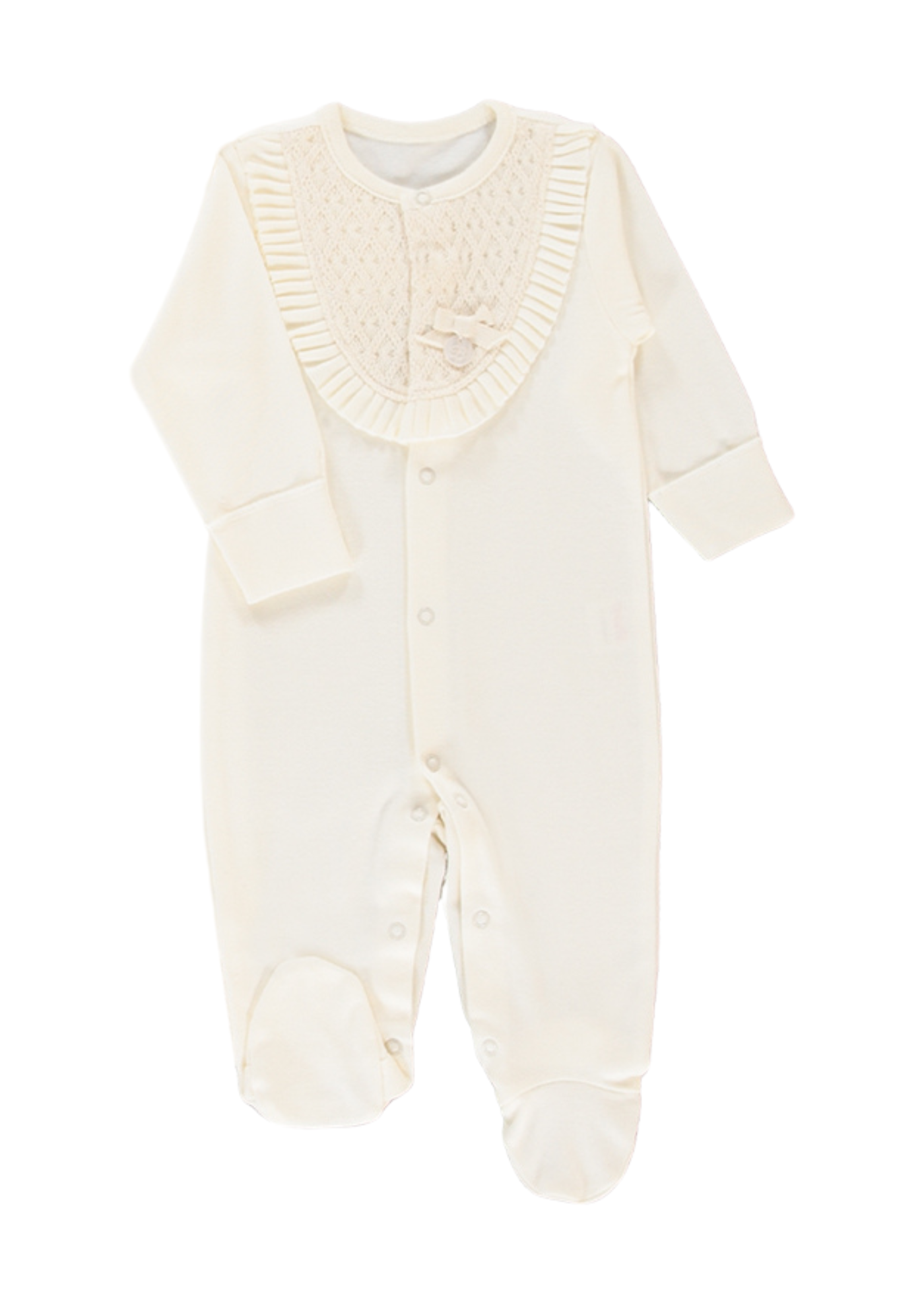 Set 10 Piese Maternitate Crem cu Dantela Little Lady Z1050 Bebetto