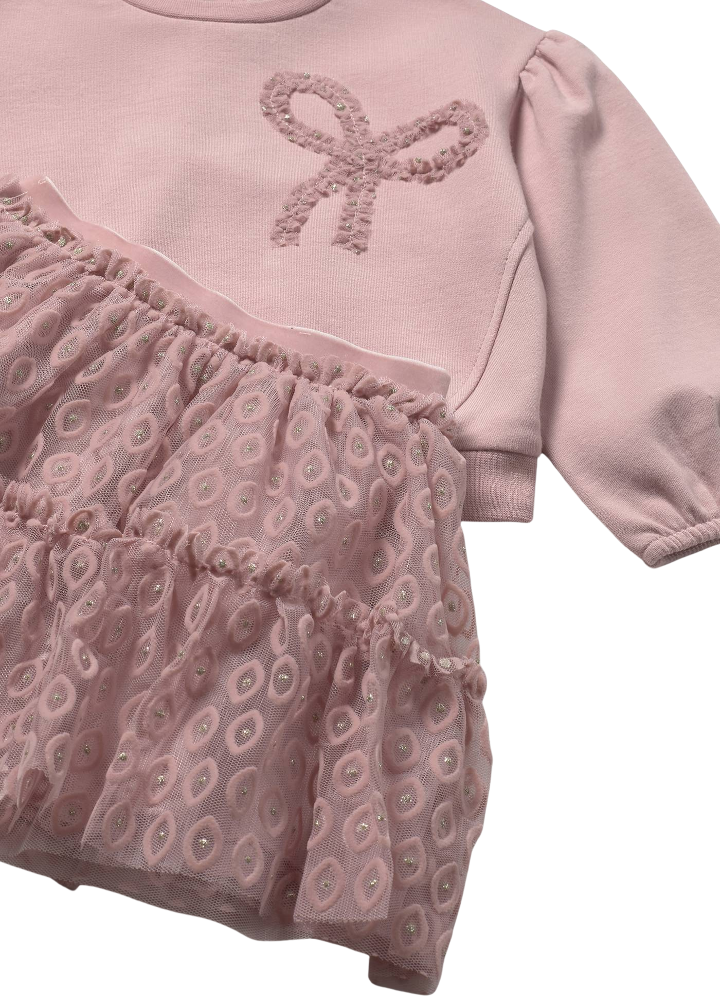 Set 2 Piese Roz Pudra Bluza Sport si Fusta Tull 2923 Mayoral