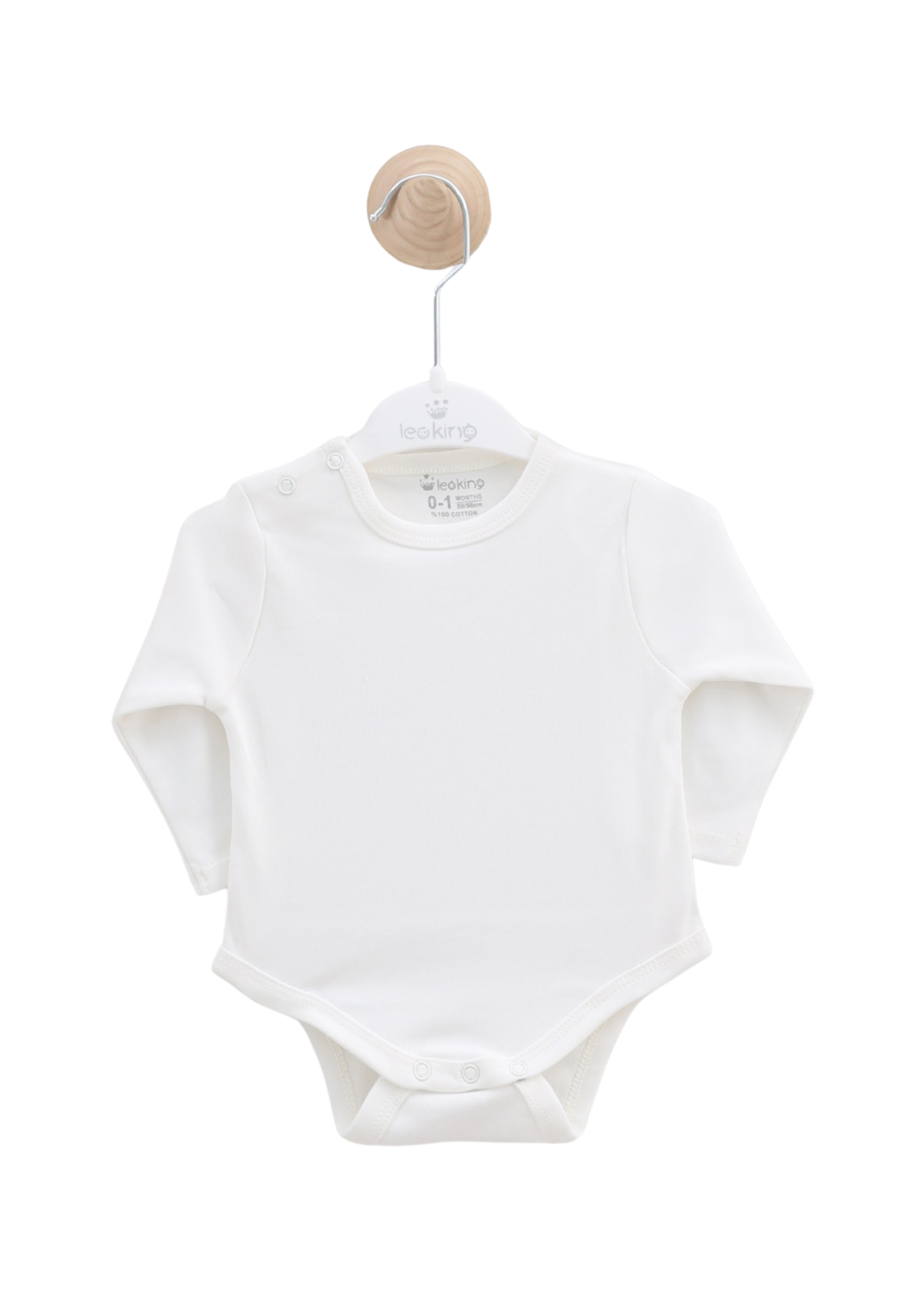 Set 3 Piese Salopeta Lunga Tricotata si Cardigan Bej Body Bumbac Alb 7446 Leo King