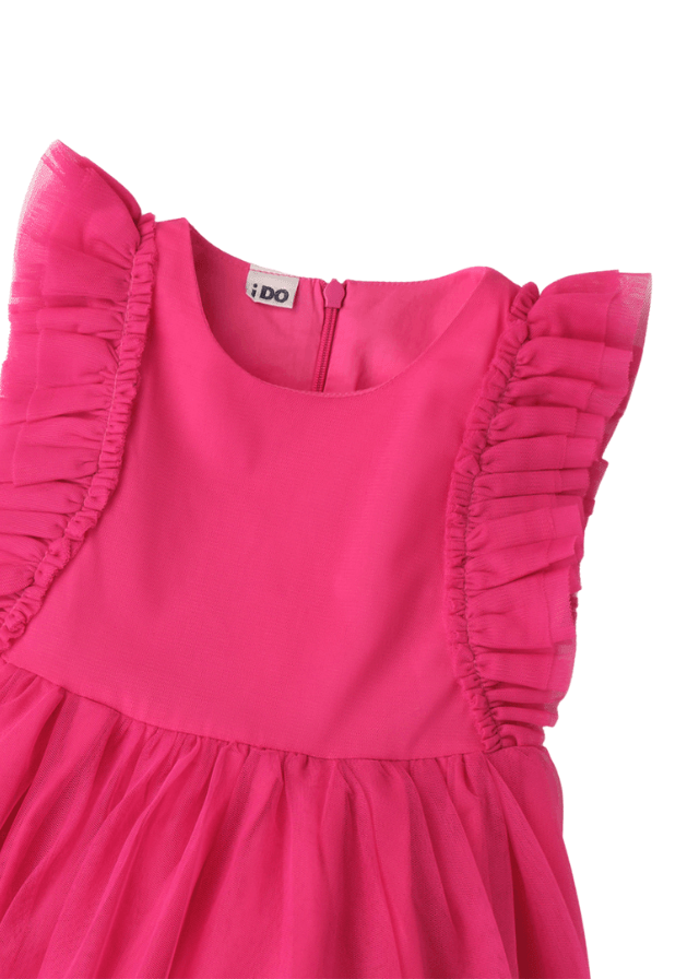 Rochie Fucsia din Tulle 8316 iDO - Camera Bebelusului