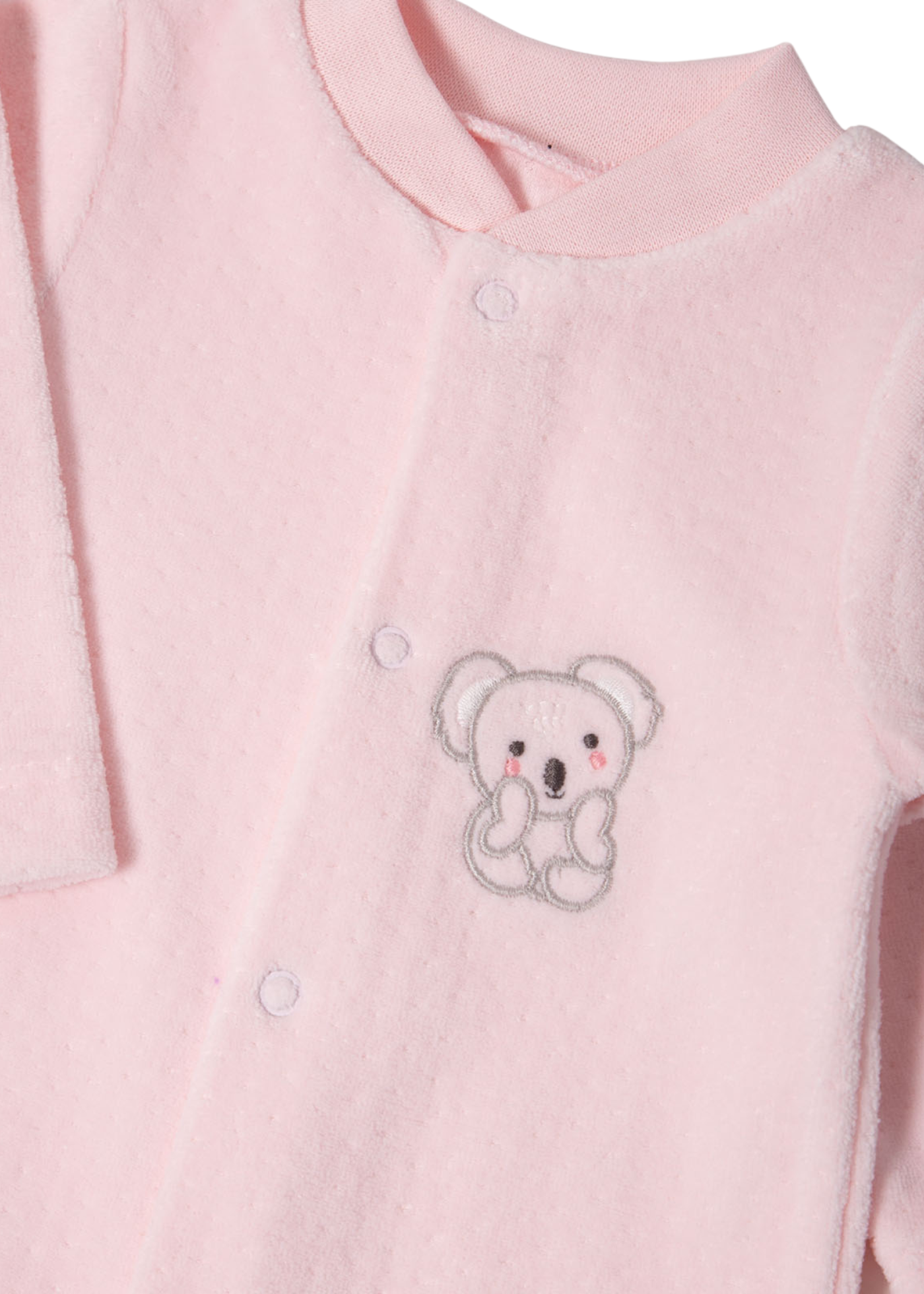 Salopeta Lunga Velur Roz cu Koala T4054 Bebetto