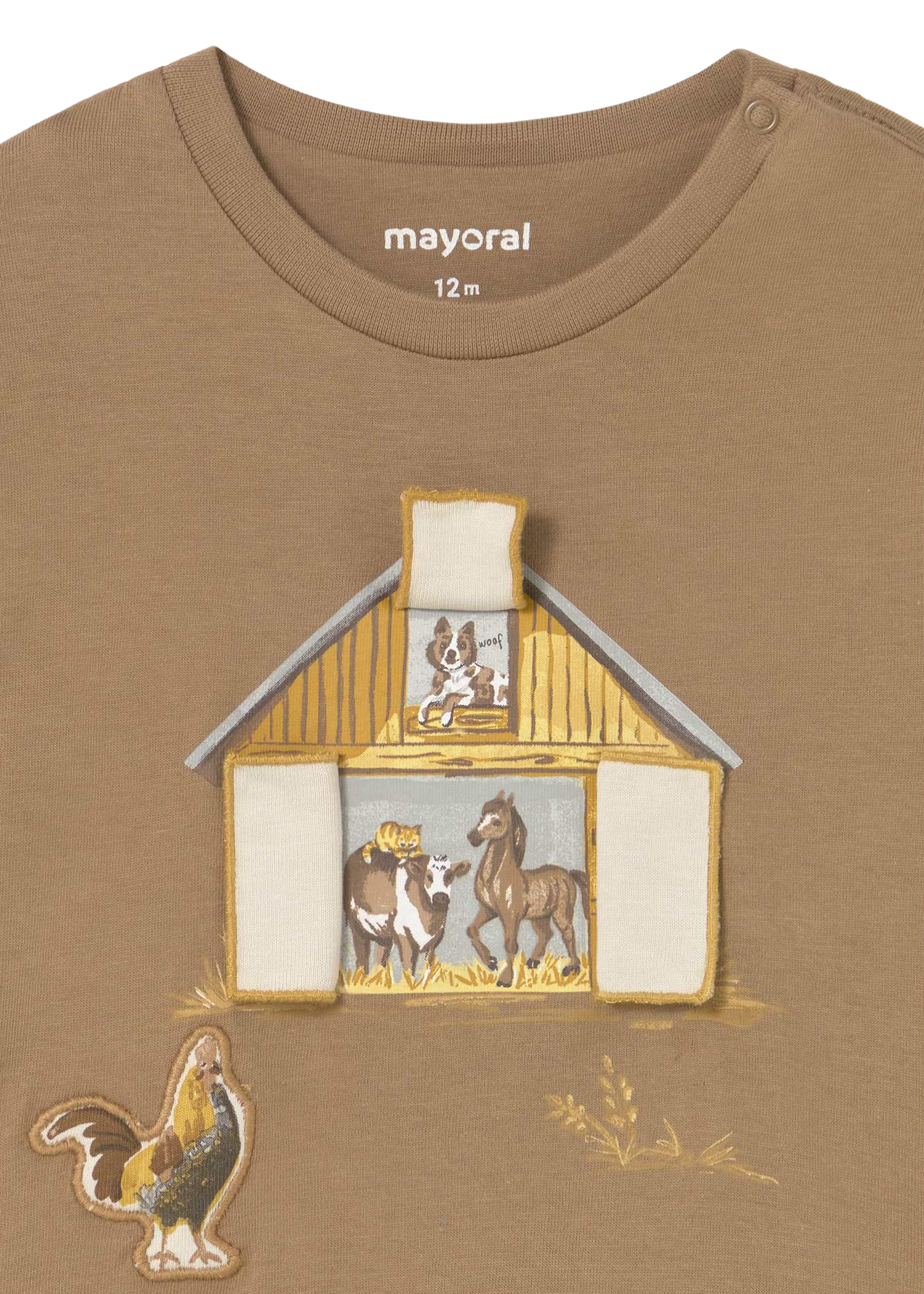 Bluza Maro cu Maneca Lunga cu Imprimeu 2067 Mayoral