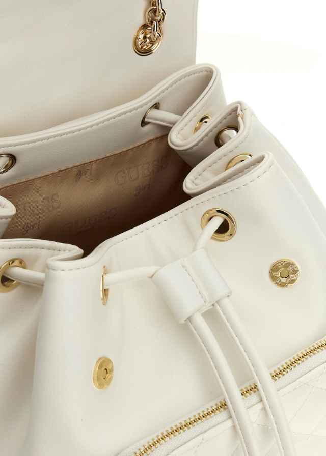 Ghiozdan Crem cu Lant J5YZ04 WGT10 G012 Guess