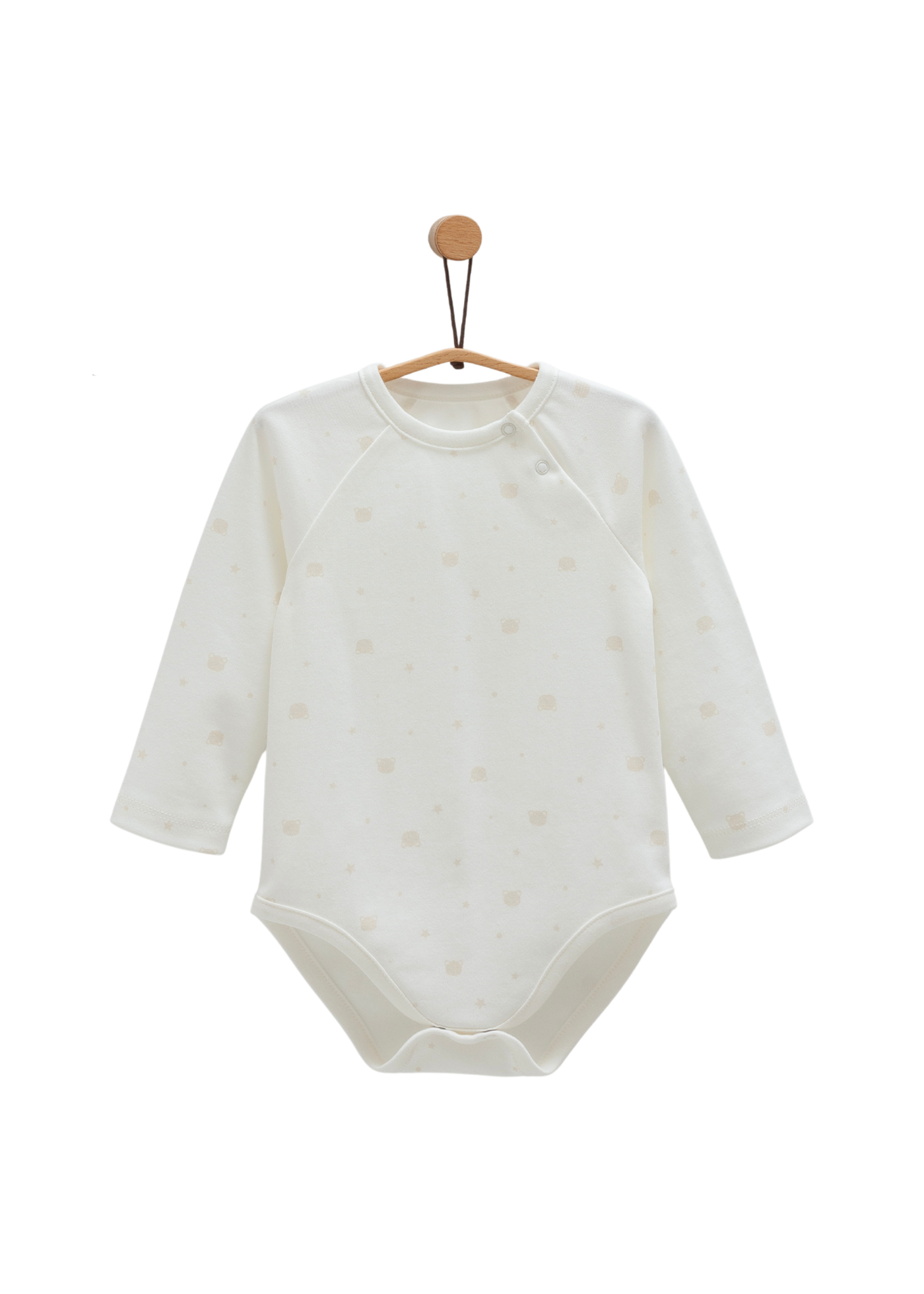 Set 2 Body cu Maneca Lunga Crem cu Ursi BE1463 Mell Sweet Baby