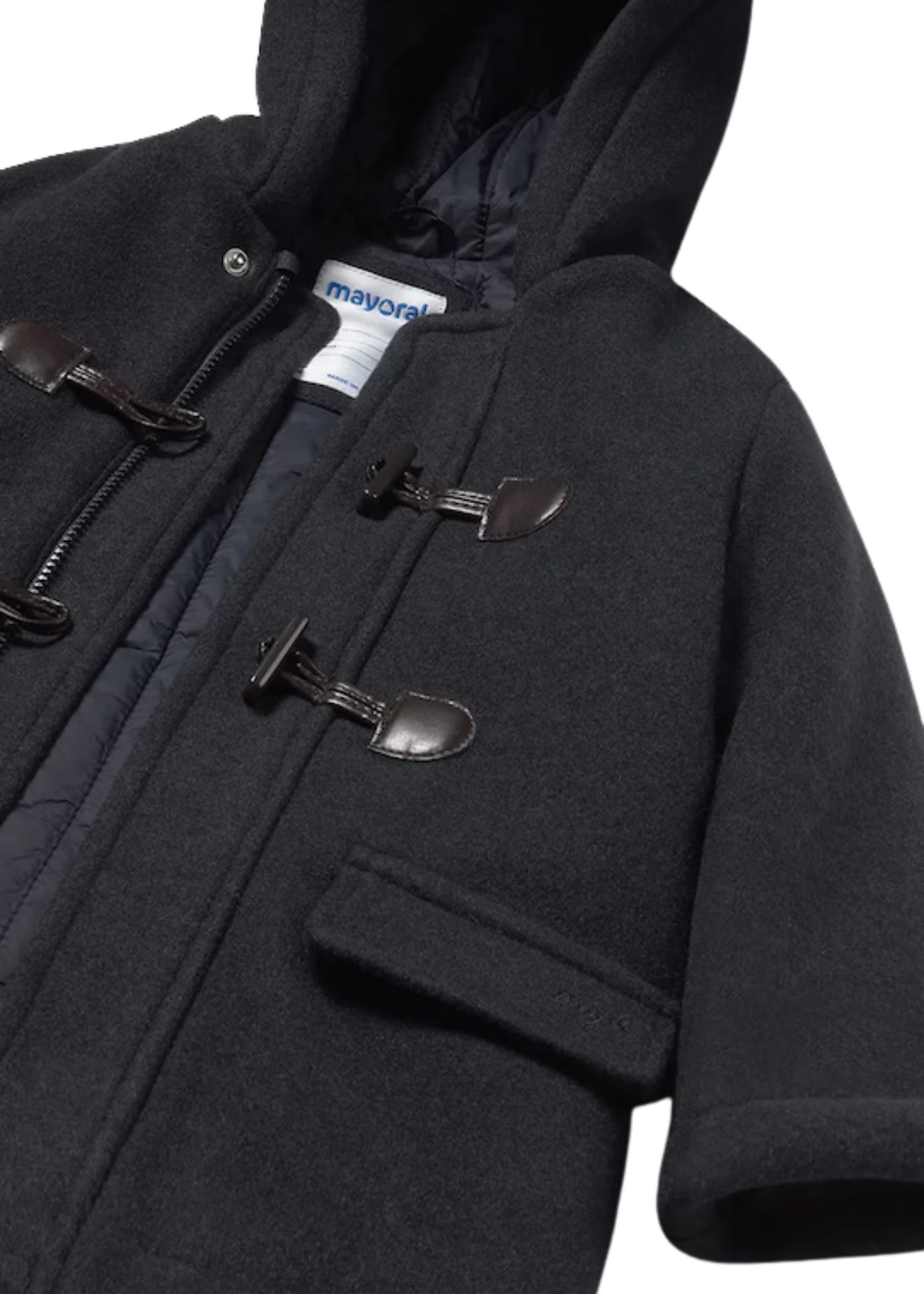 Palton Stofa Bleumarin cu Gluga 2425 Mayoral