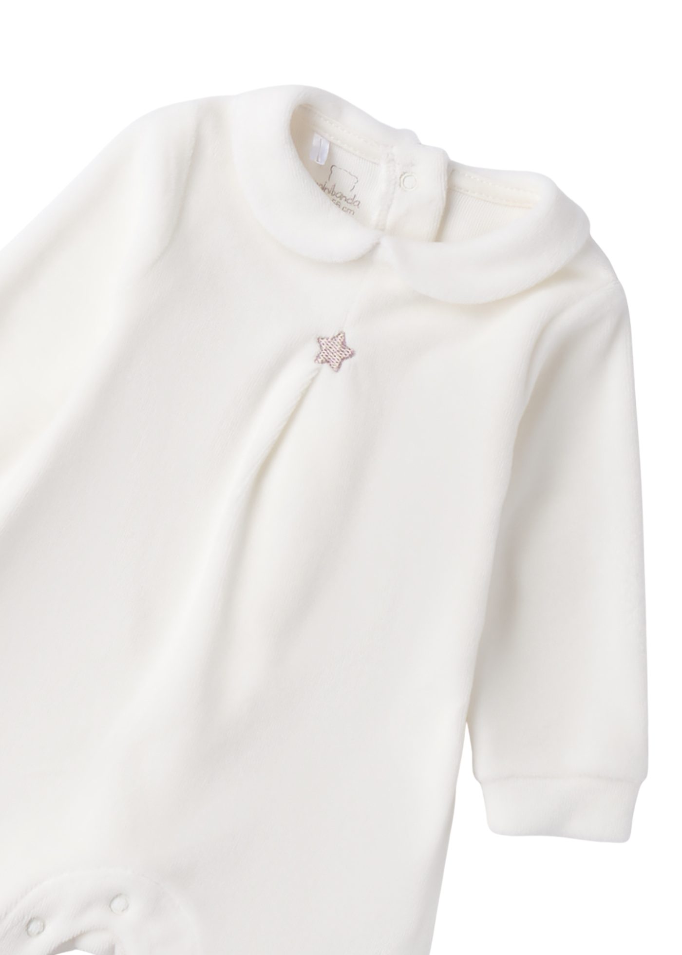 Salopeta Crem Velur Lunga cu Stea 3.F671/00 Minibanda