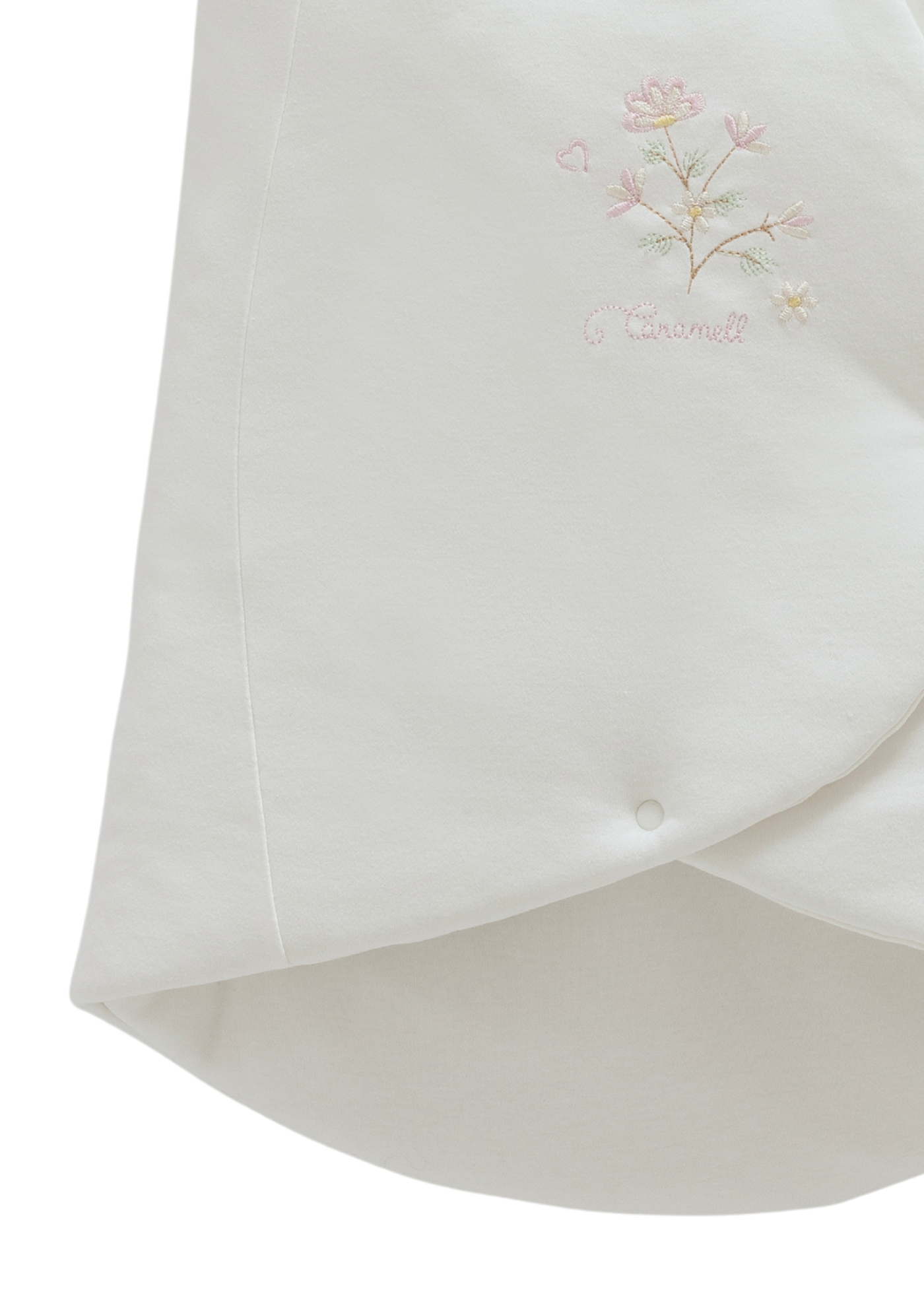 Portbebe Crem  cu Broderie Flori ANK1827 Mell Sweet Baby