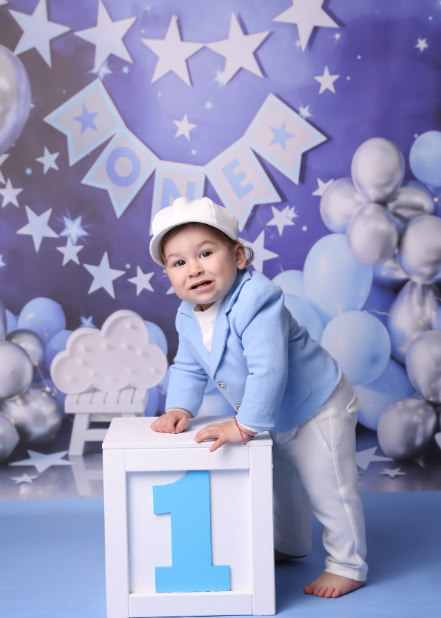 Toma 3 Piece Baptism Set, Suit, Trunk and Candle Personalized Baptism AnneBebe