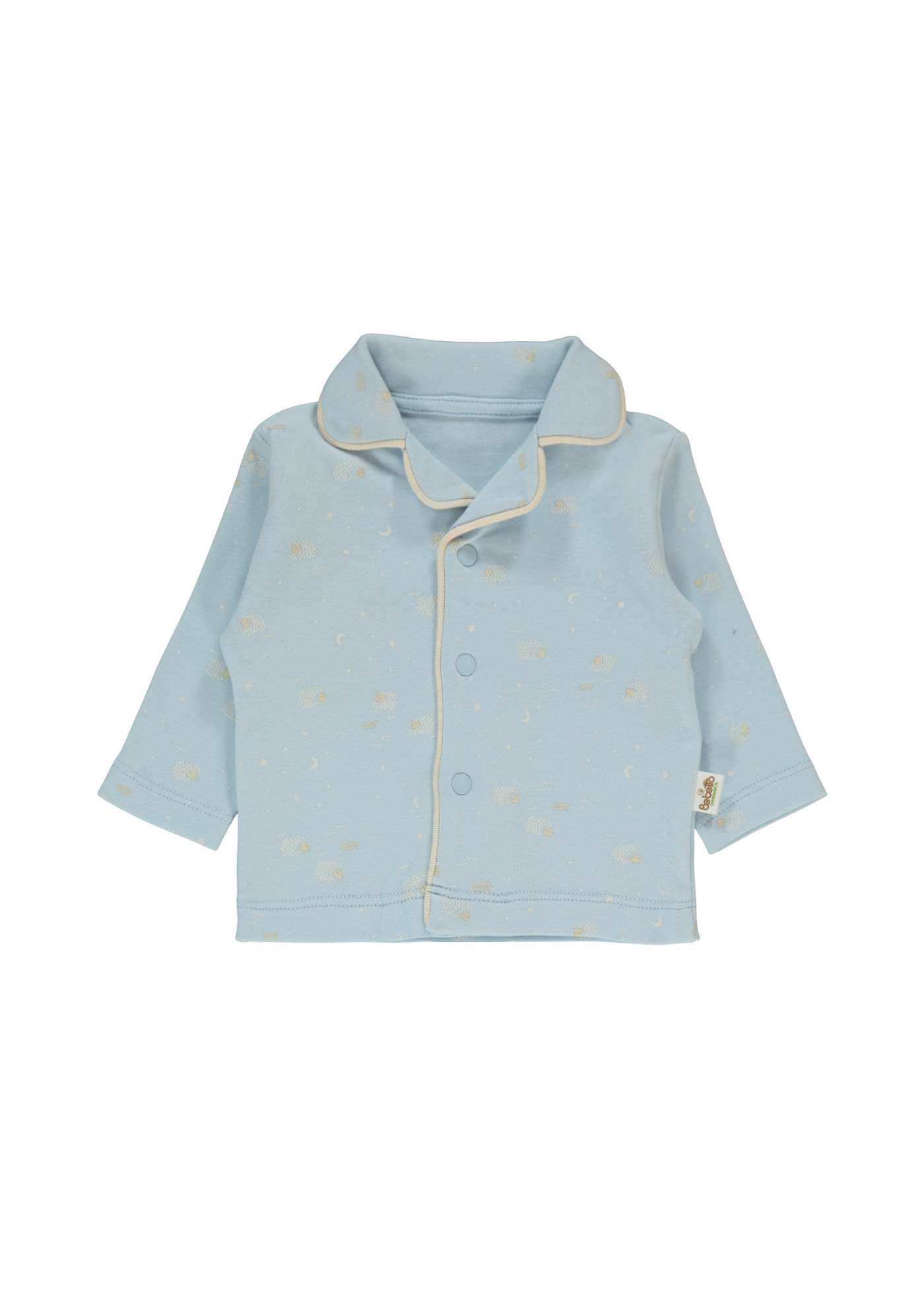 Pijama Bleu cu Imprimeu Oite F1448 Bebetto