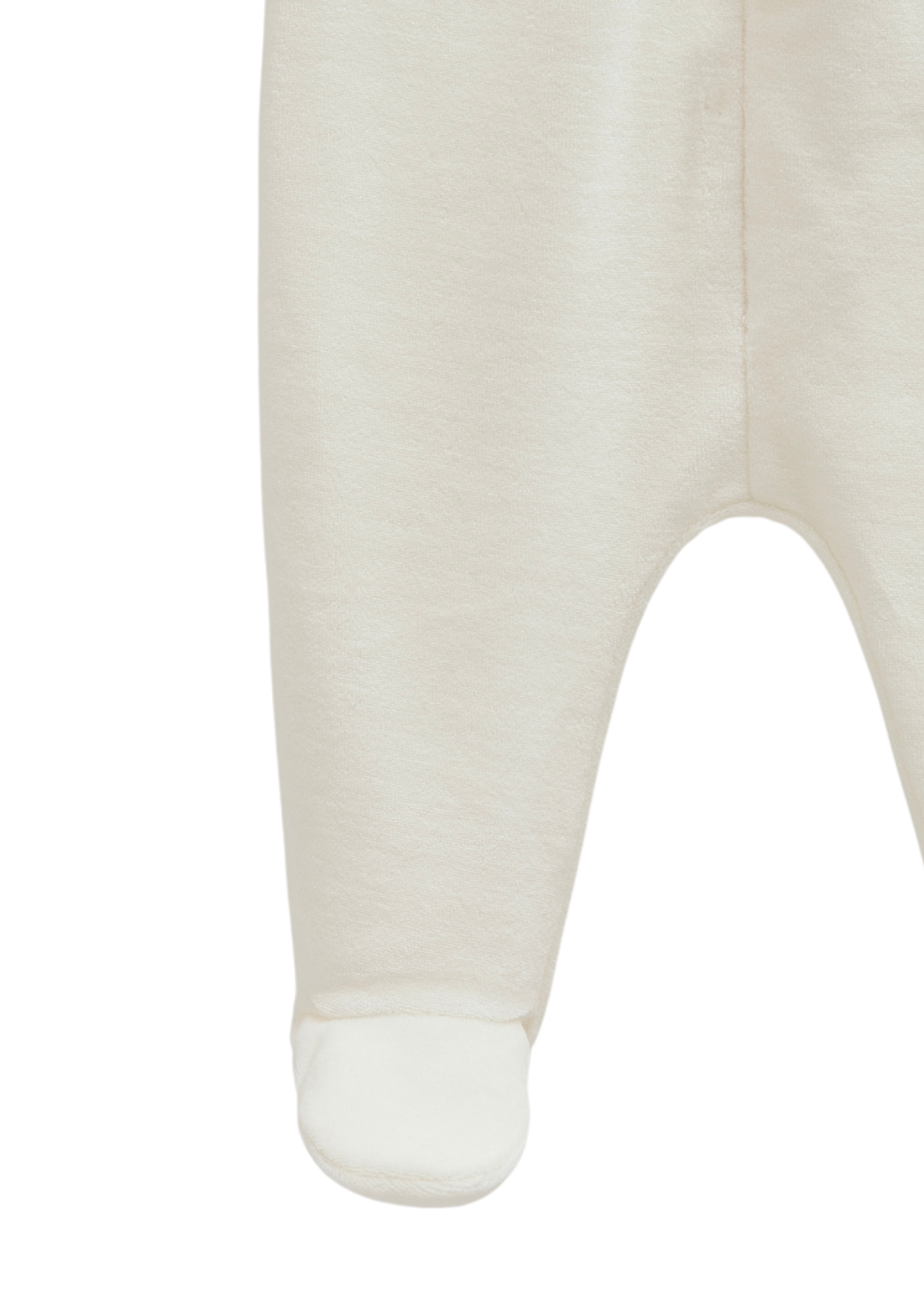 Salopeta Lunga Crem Velur cu Fermoar TK2141 Mell Sweet Baby