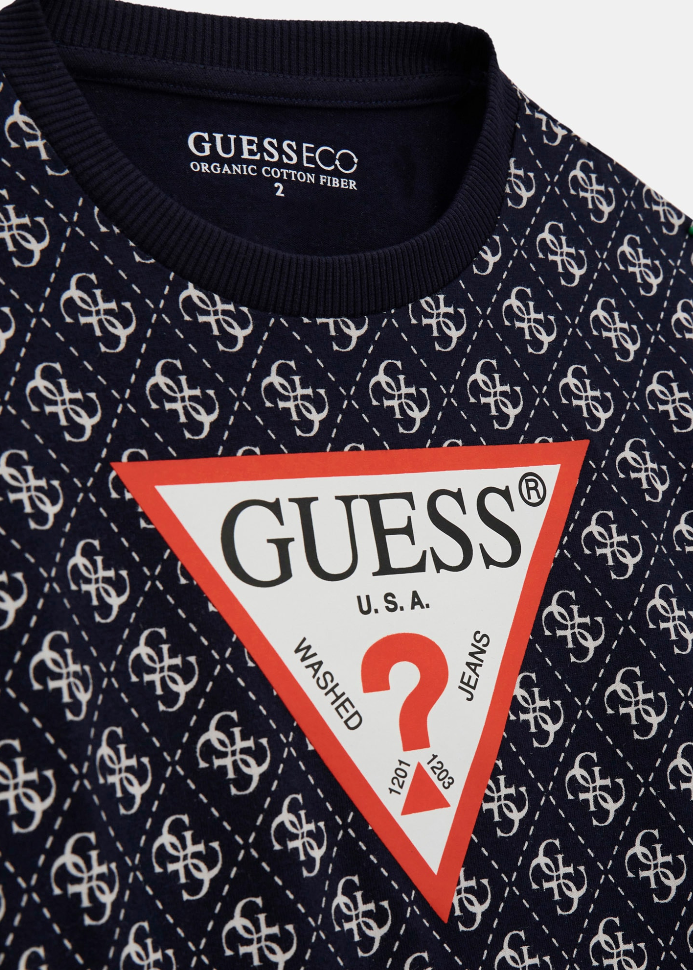 Bluza Bleumarin cu Maneca Lunga Imprimeu Monograma N5YI09 K8HM4 P7SR Guess